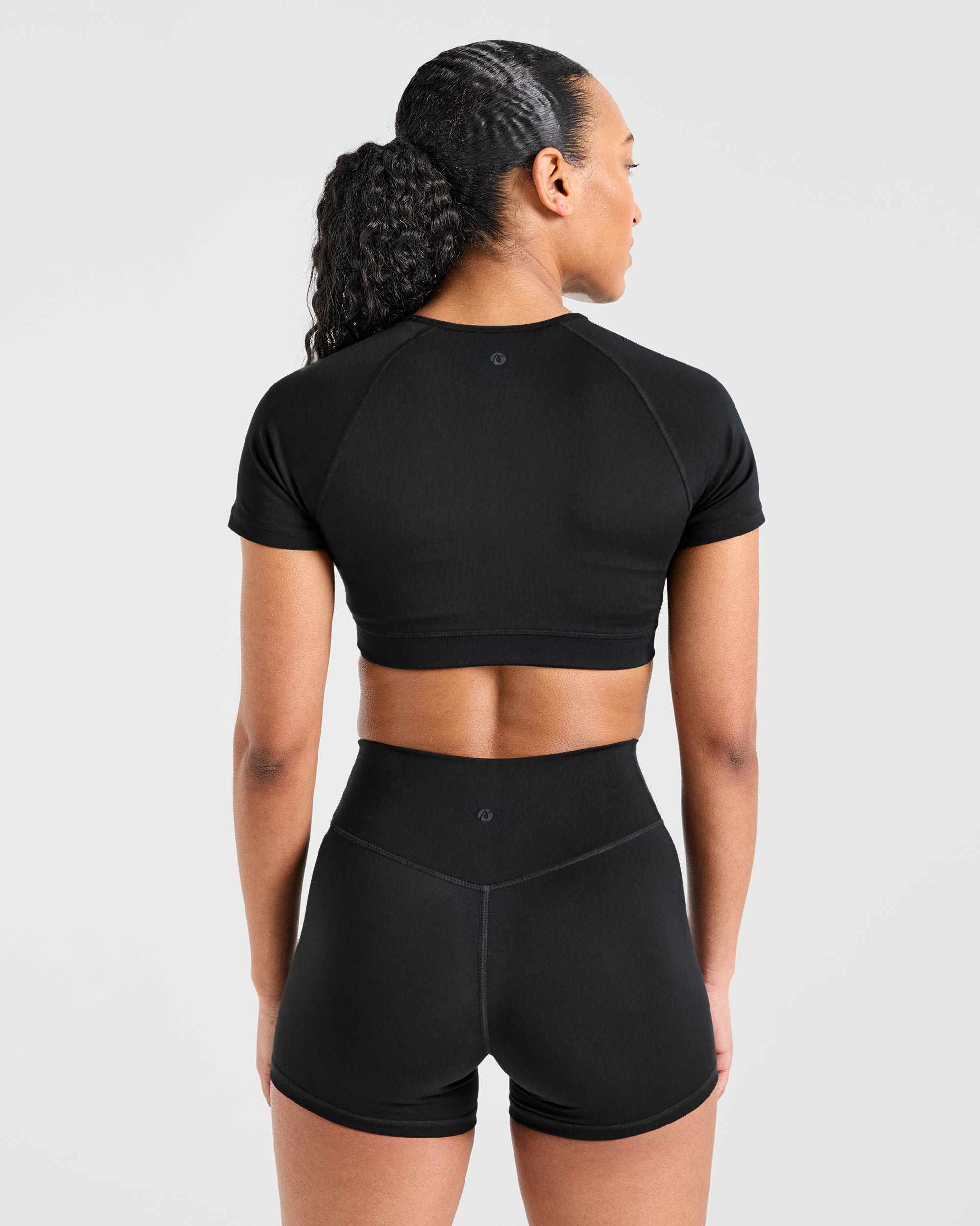 Crop Top Fondamentale - Nero