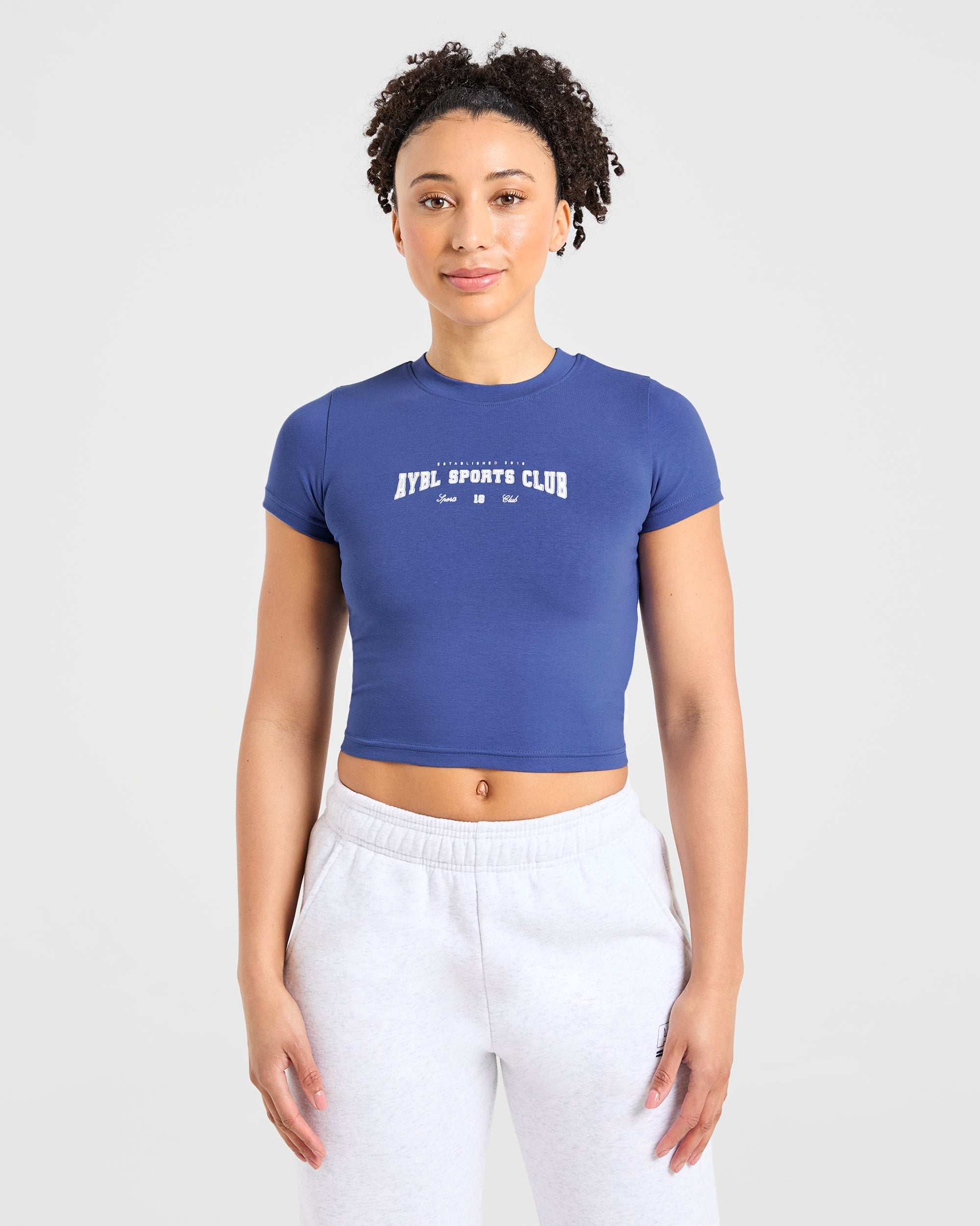 T-shirt Baby Varsity Sports Club - Cobalto