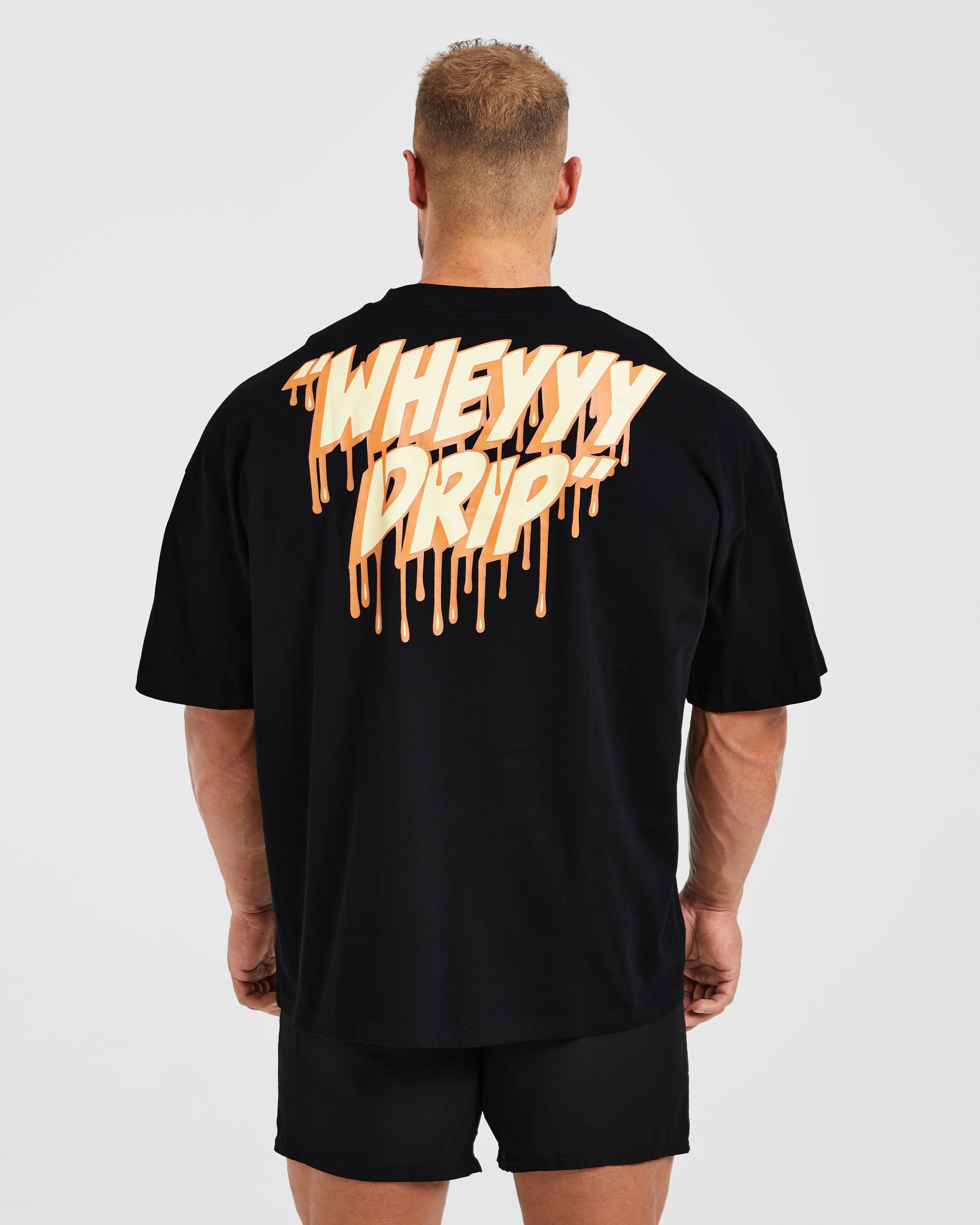 Maglietta Oversized Wesley Vissers X Wheyyy Drip - Nero