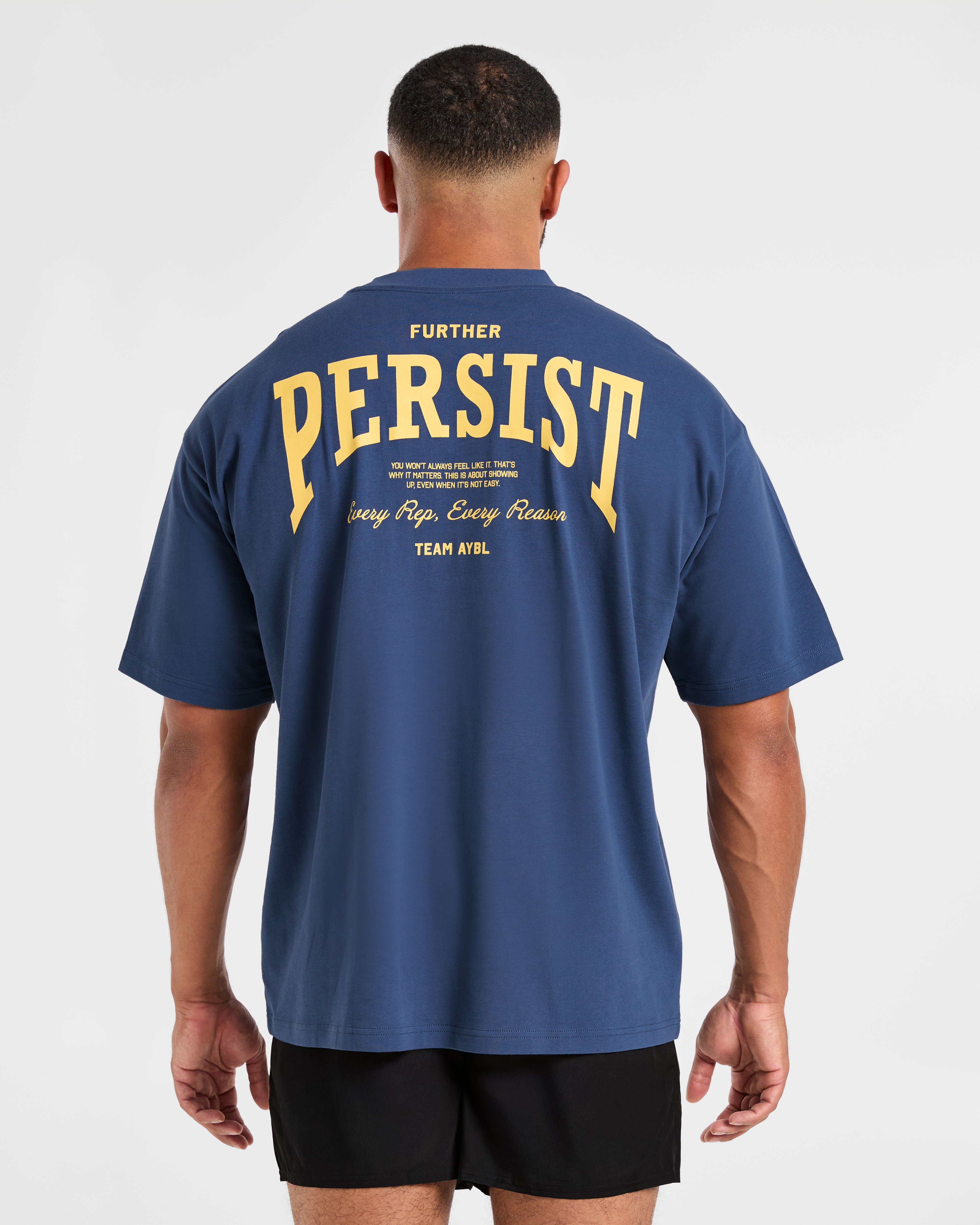 Cam Kissel x Persist T-Shirt Oversized - Navy Vintage