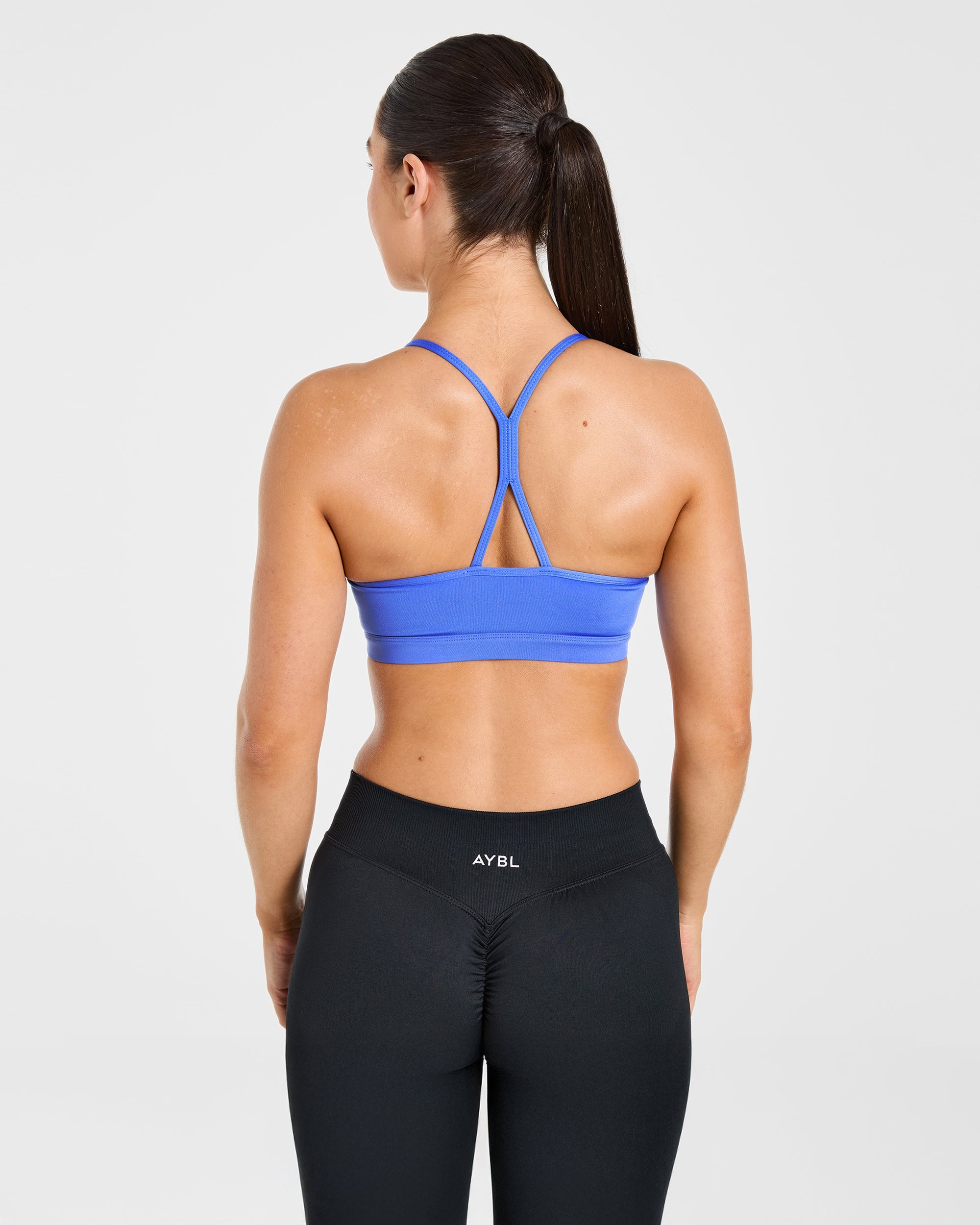 Sports Bra Essenziale con Ruches - Viola Ciano