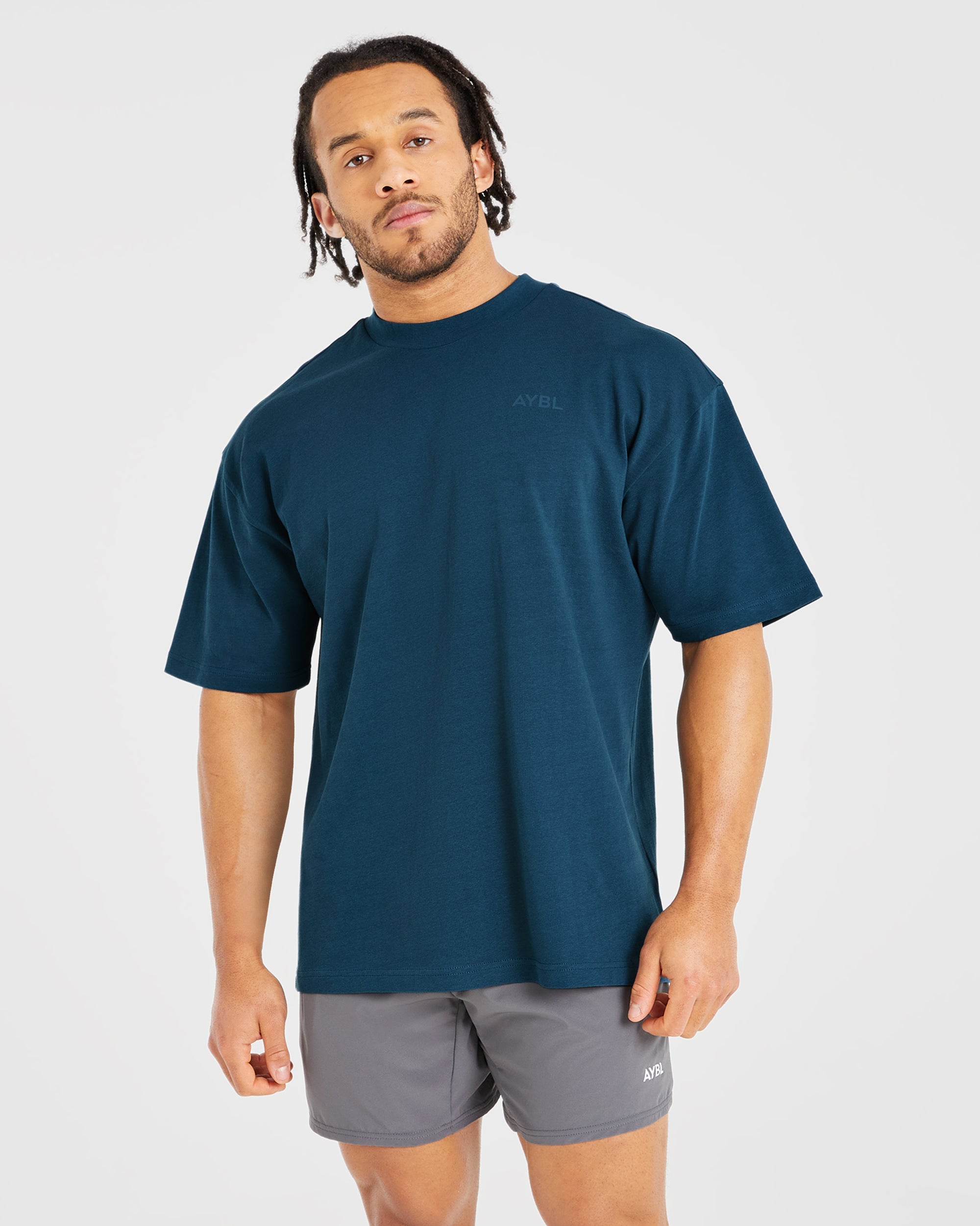 T-shirt Oversized Essenziale - Blu Marino