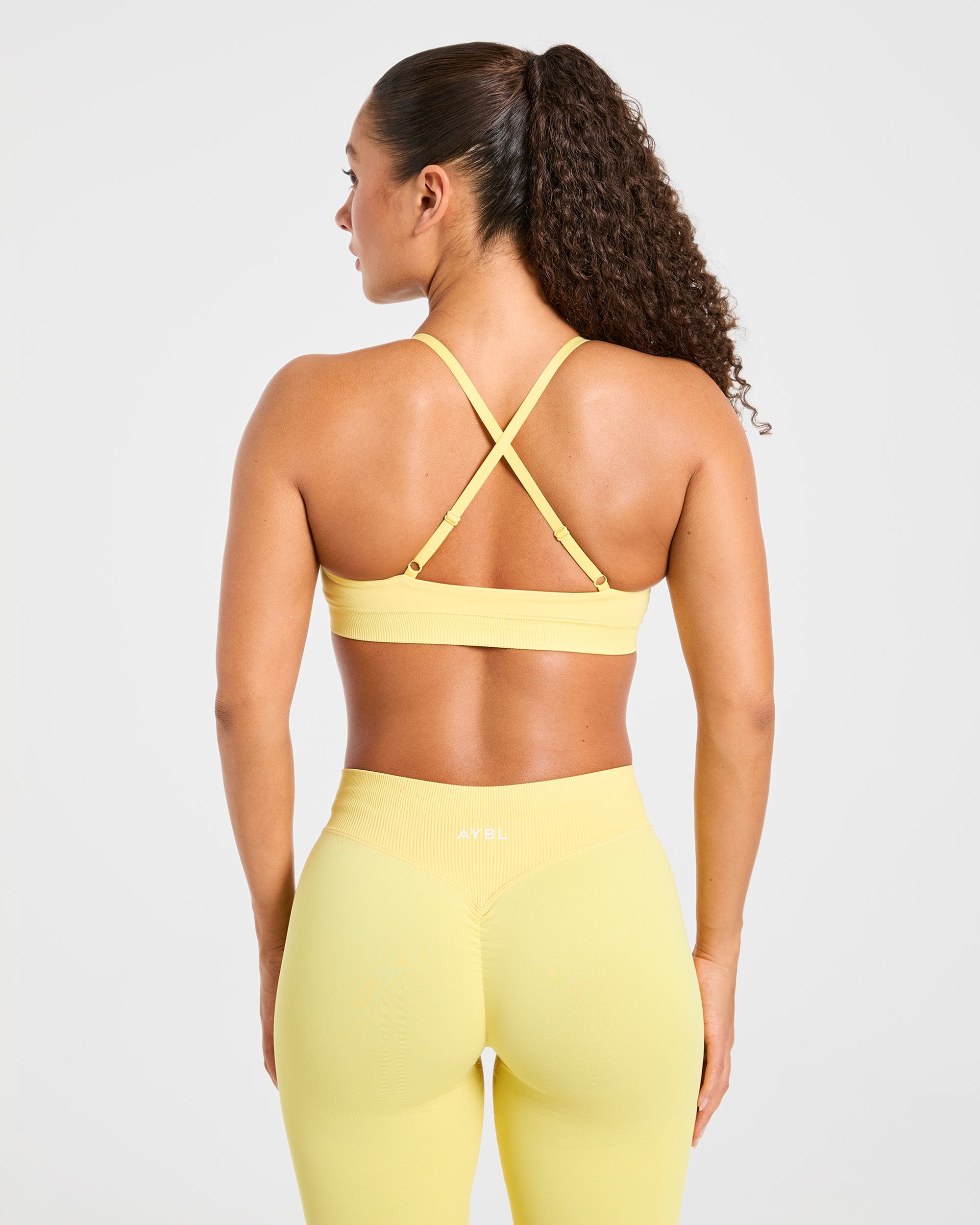 Sports Bra Senza Cuciture Enhance - Giallo Brillante