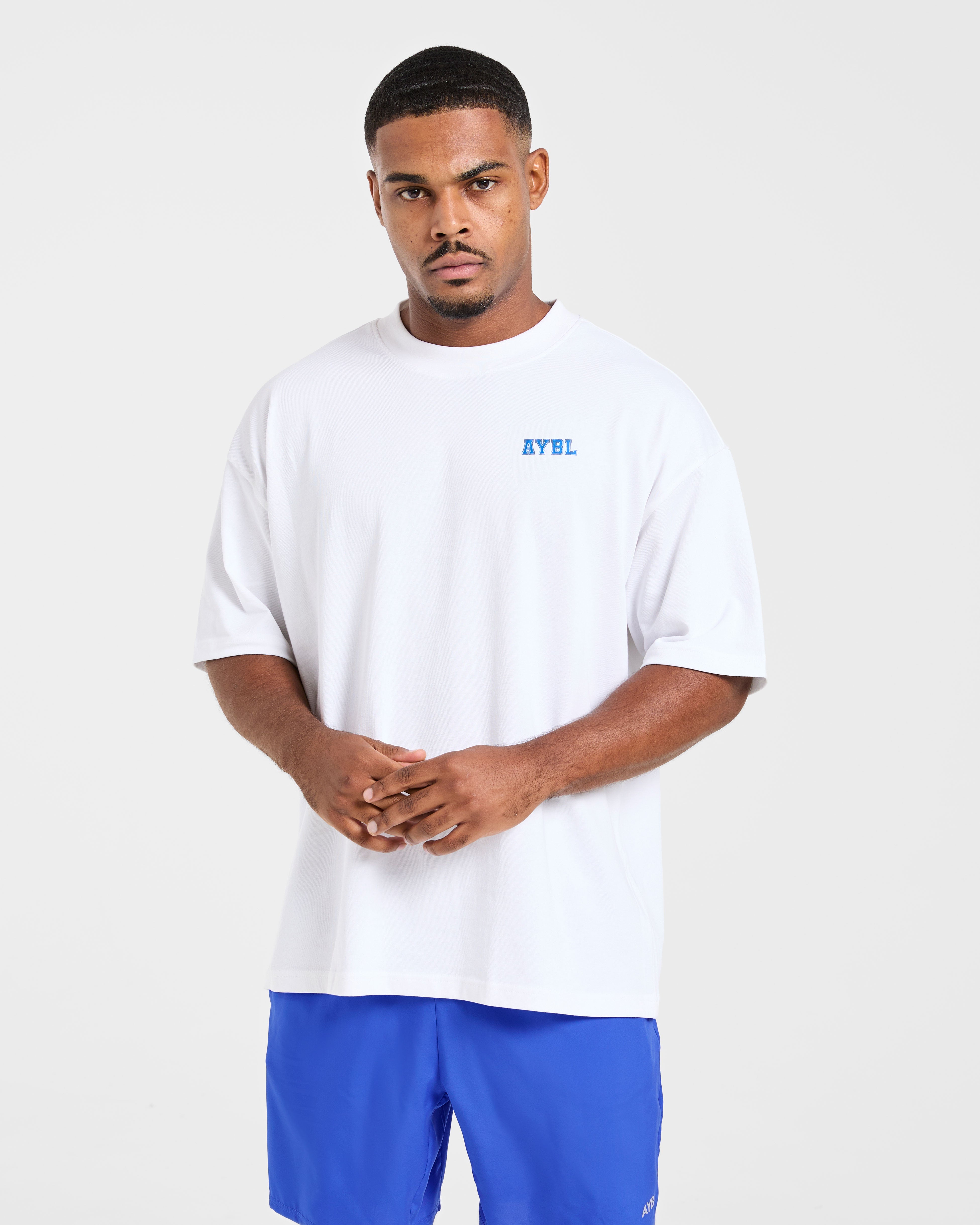 T-shirt oversize Power In Motion - Bianco