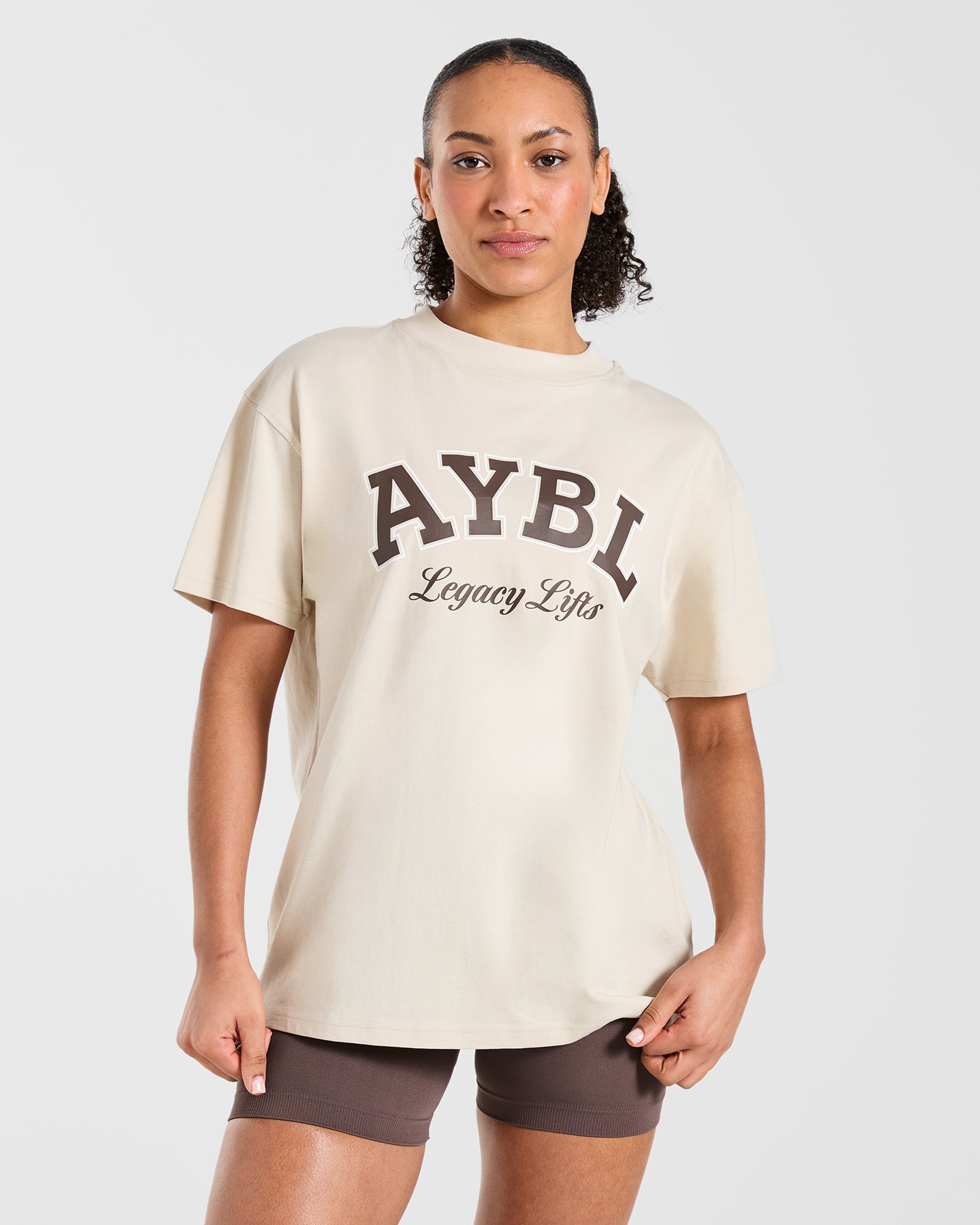 T-Shirt Oversized Legacy Lifts - Beige