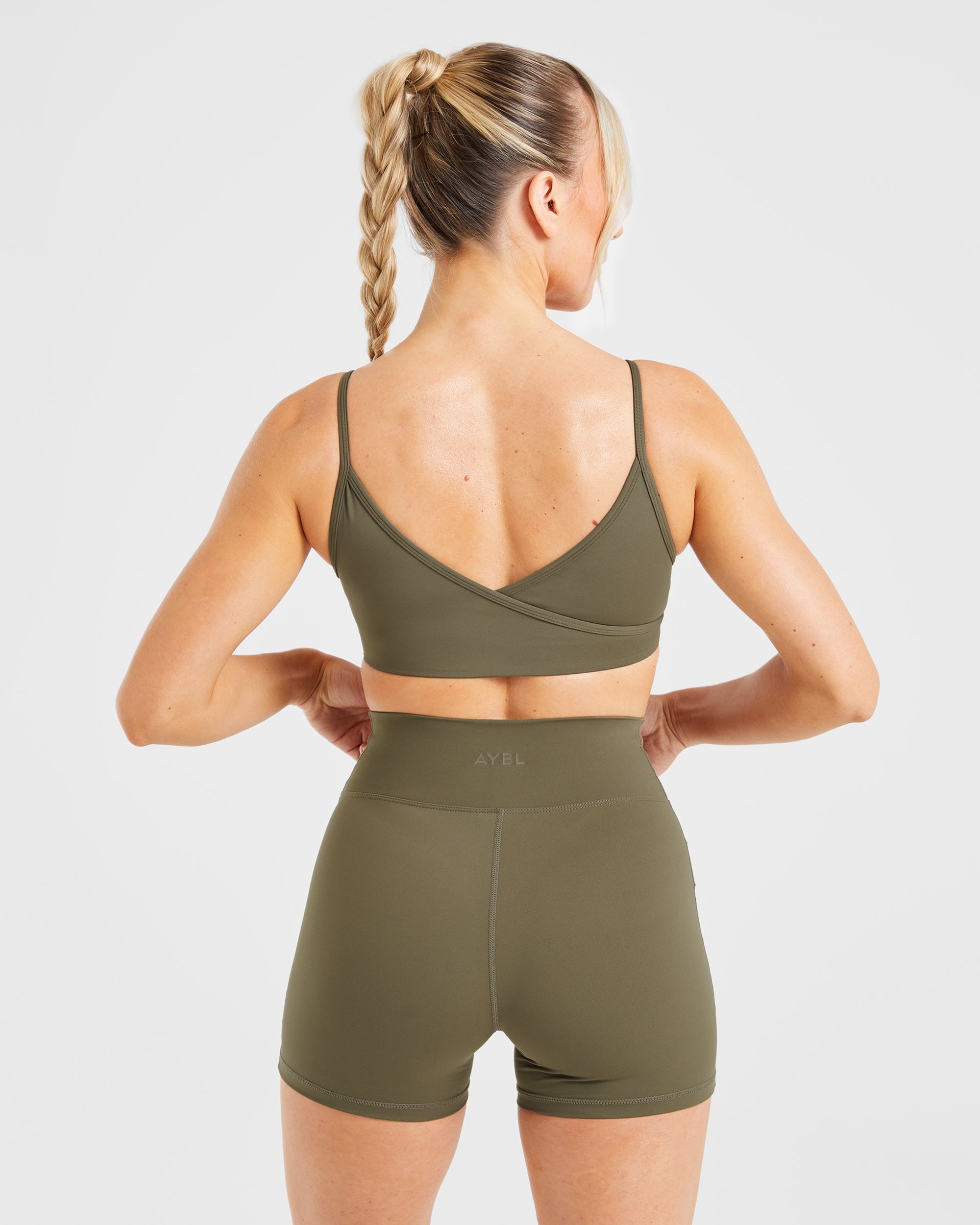 Sports Bra Sculpt Wrap - Khaki Scuro