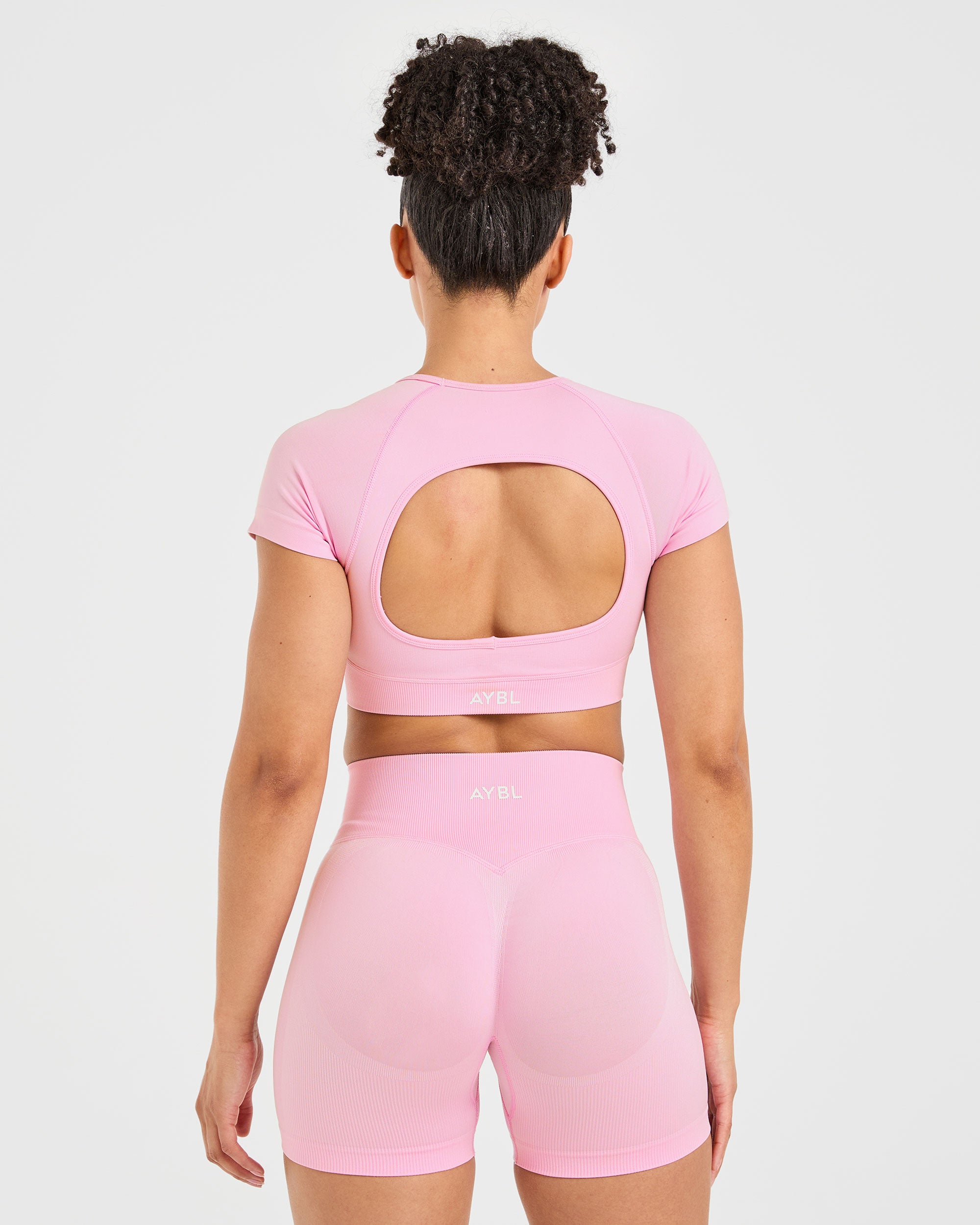 Adapt Crop Top Senza Cuciture - Rosa Primavera