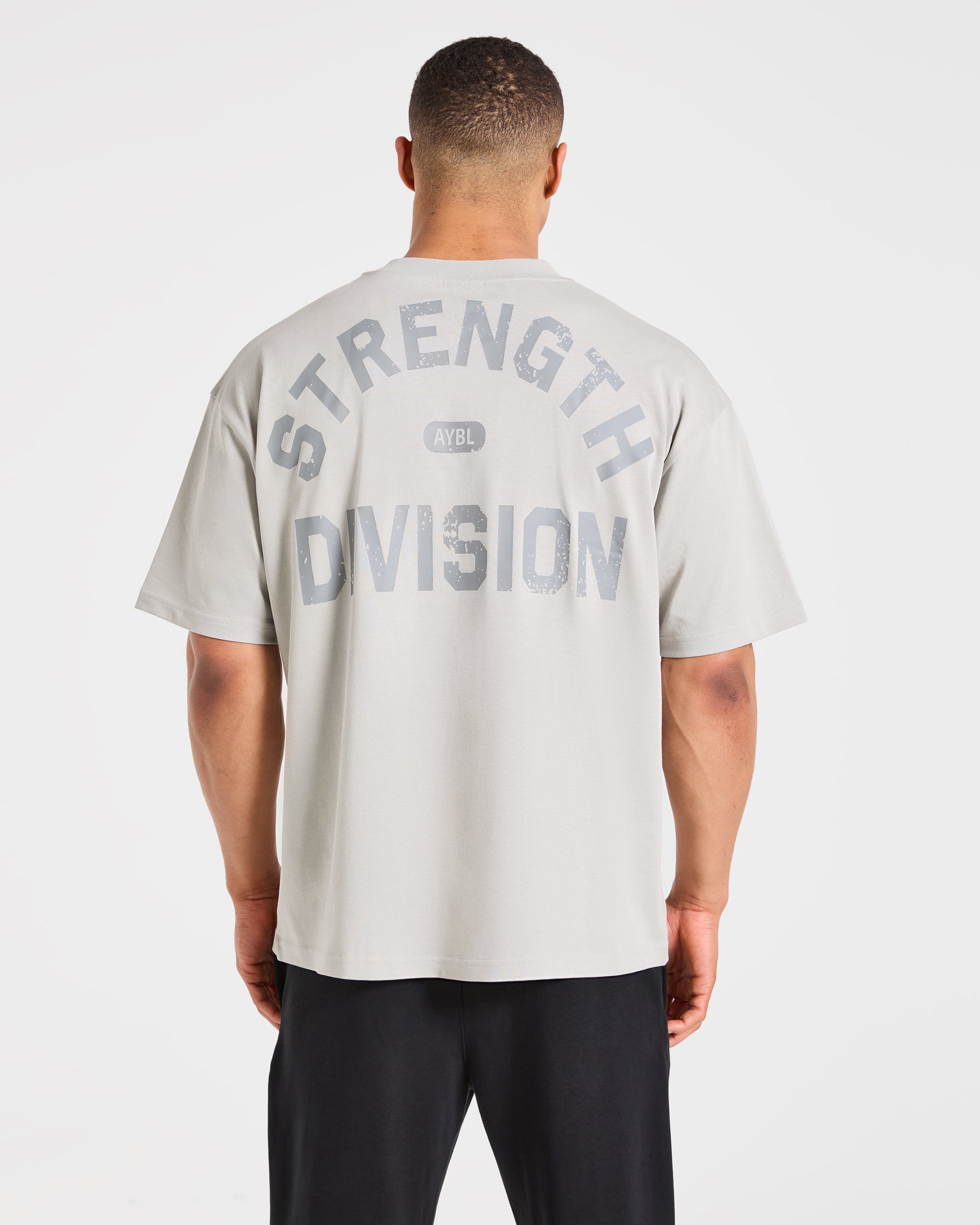 T-shirt Oversized Division della Forza - Grigio Ghiaccio