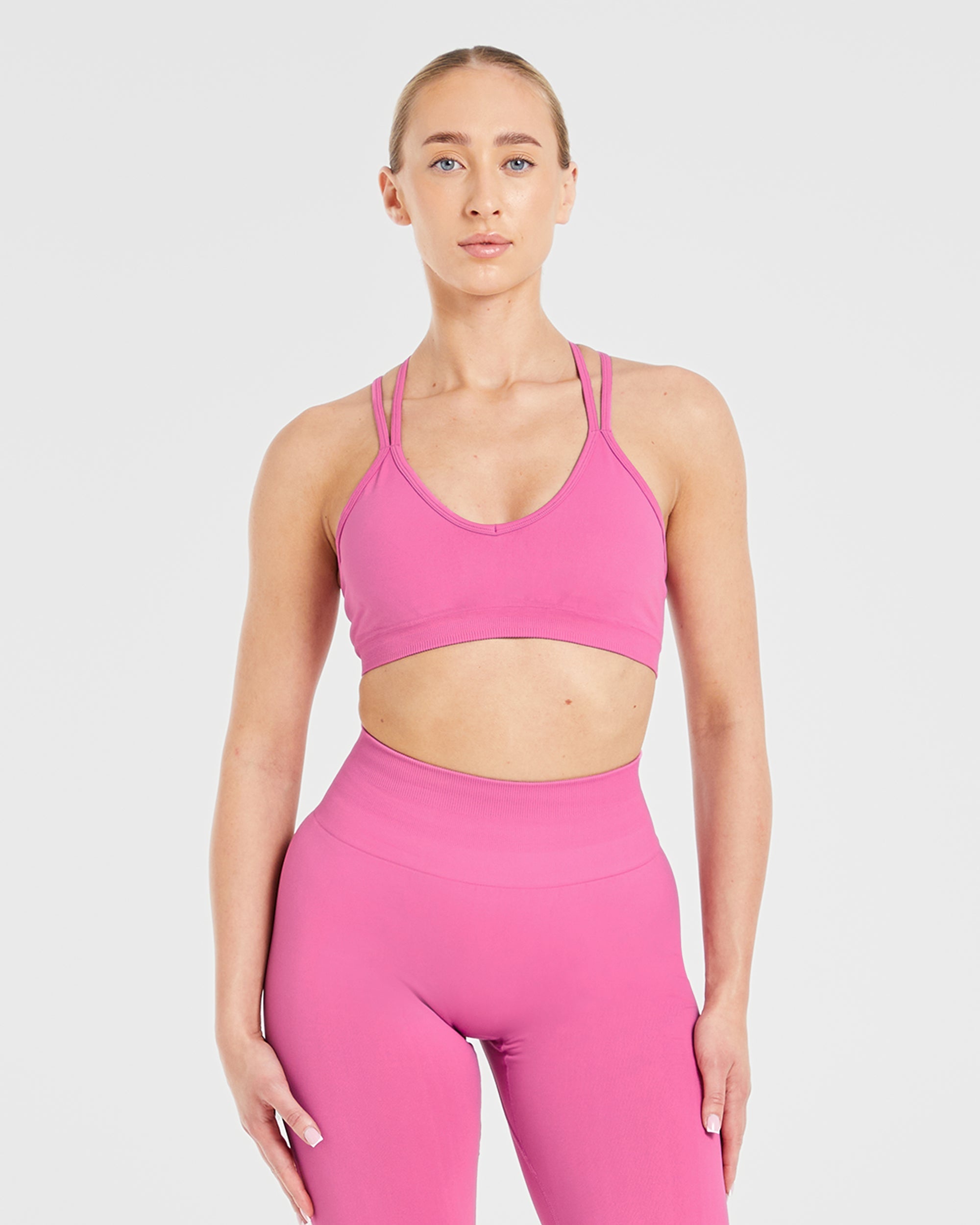 Reggiseno Sportivo Senza Cuciture Power - Rosa