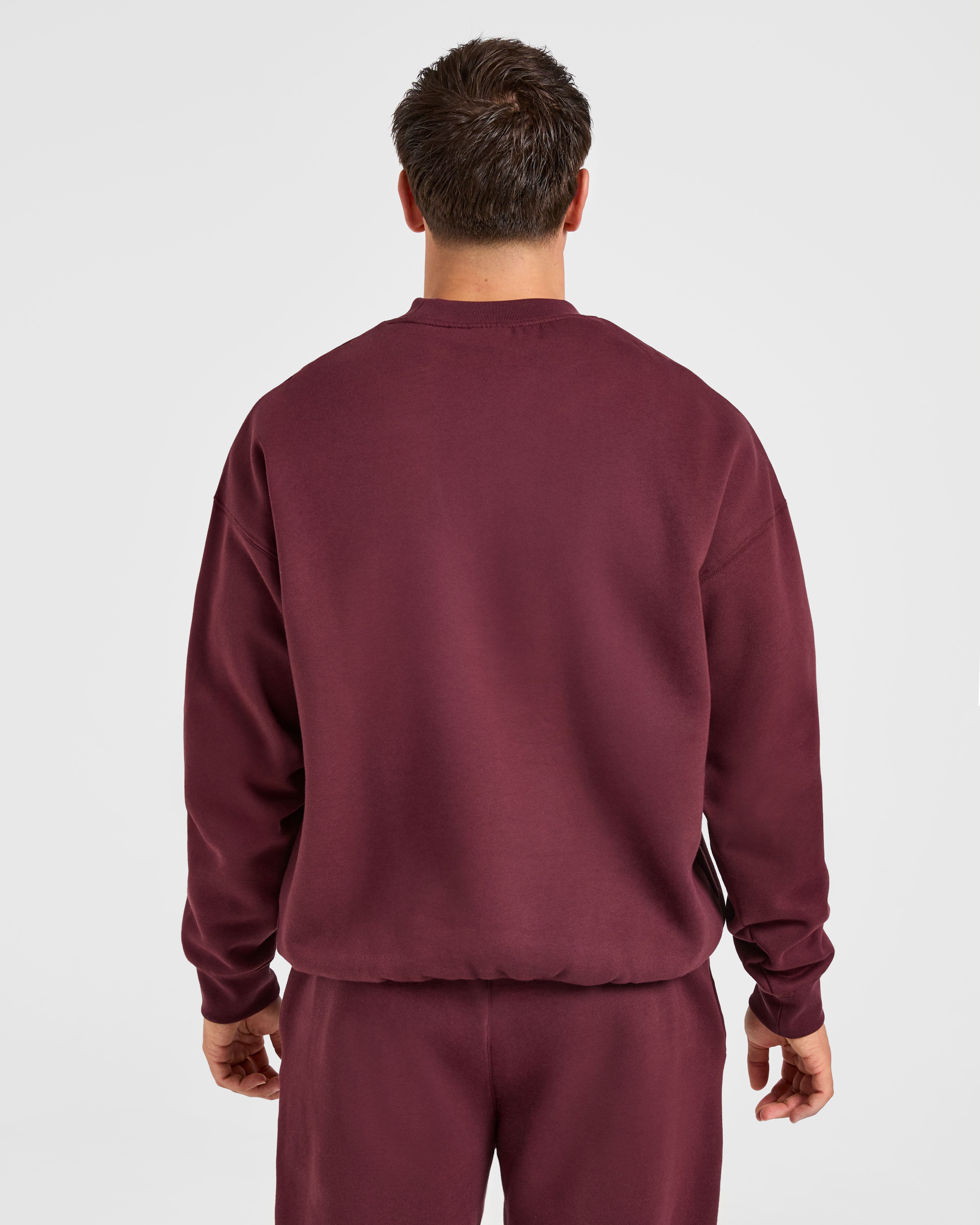 Pullover Oversized Essenziale - Rosso Burgundo