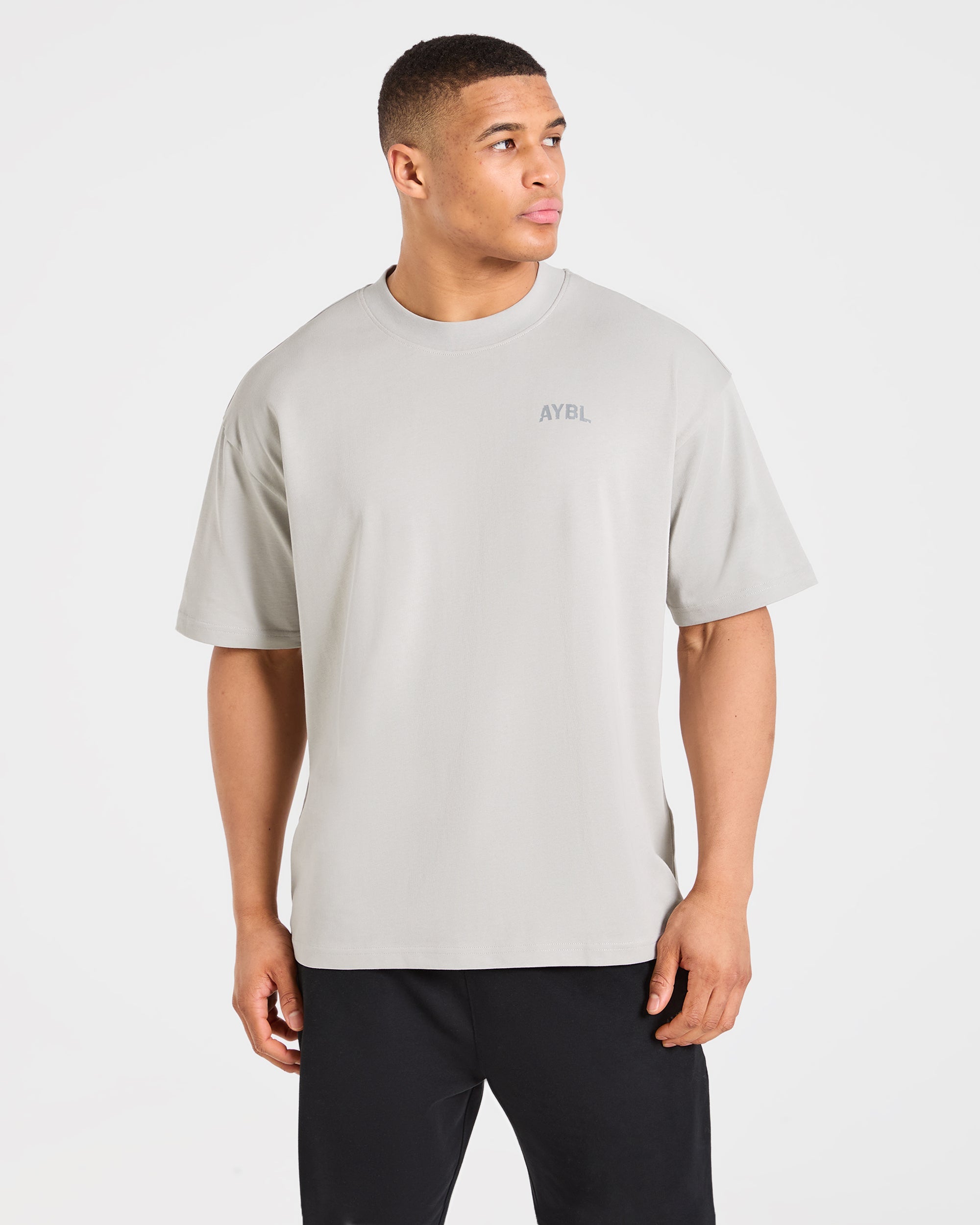 T-shirt Oversized Division della Forza - Grigio Ghiaccio