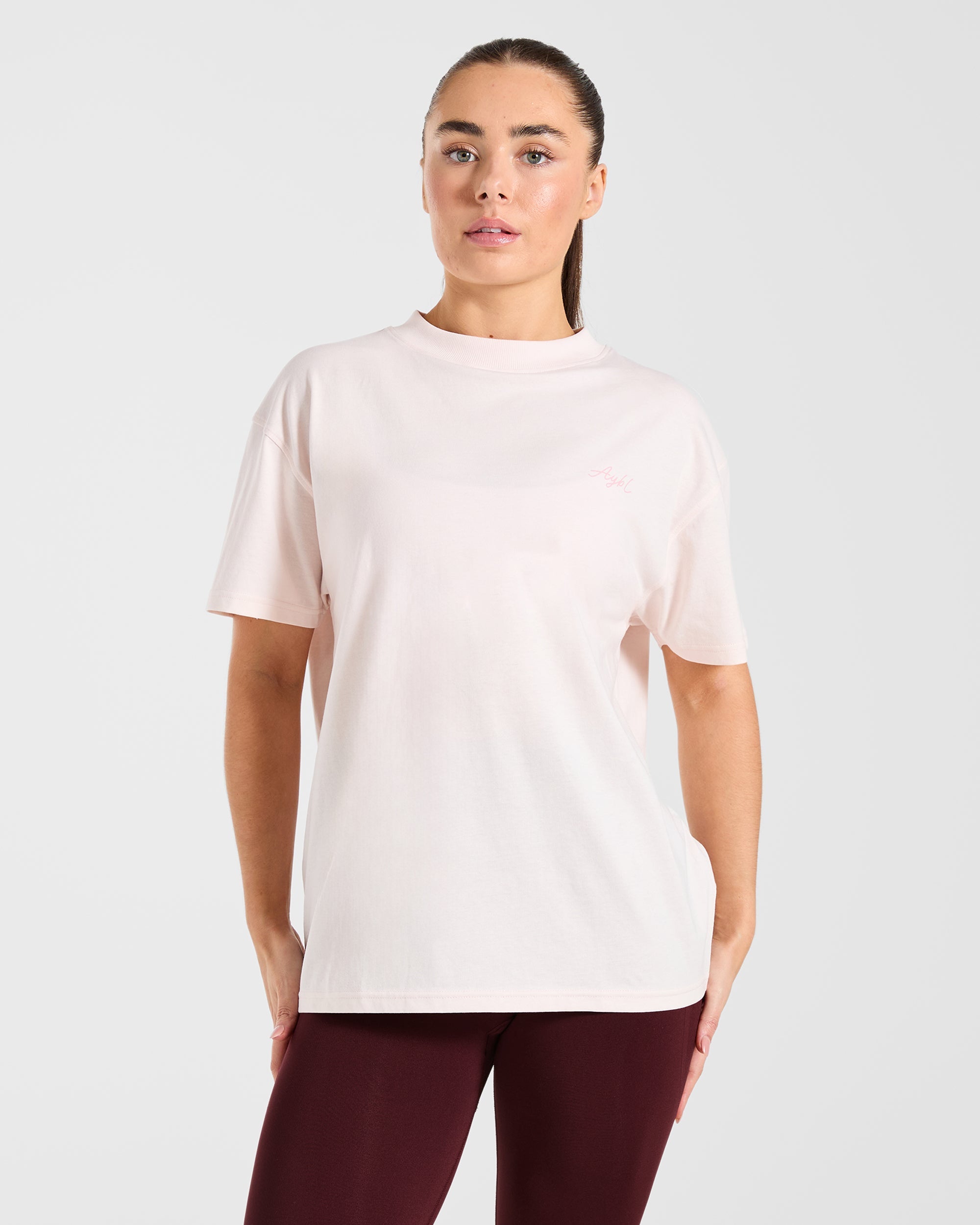 T-shirt oversize AYBL Studio - Rosa
