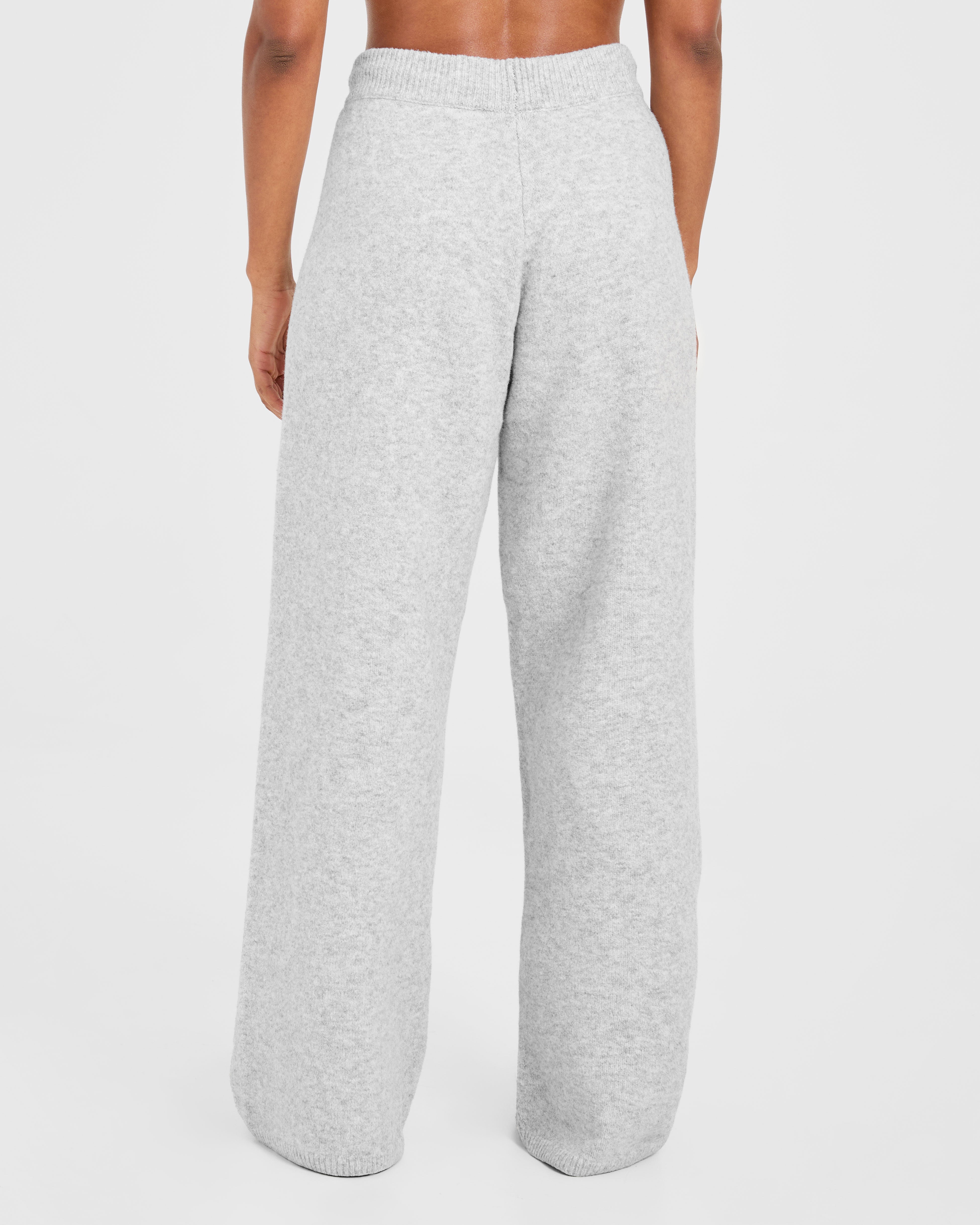 Pantaloncini Larghi in Maglia Varsity - Grigio Mélange