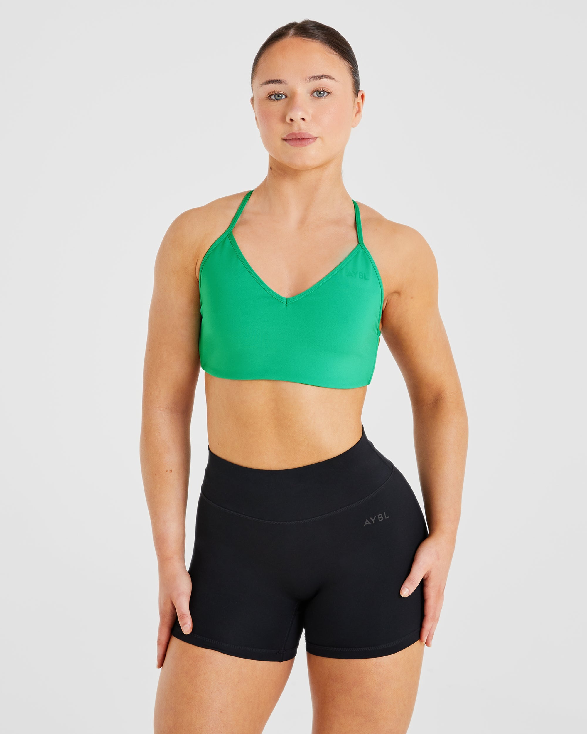 Sports Bra Crossback Essenziale - Verde Smeraldo