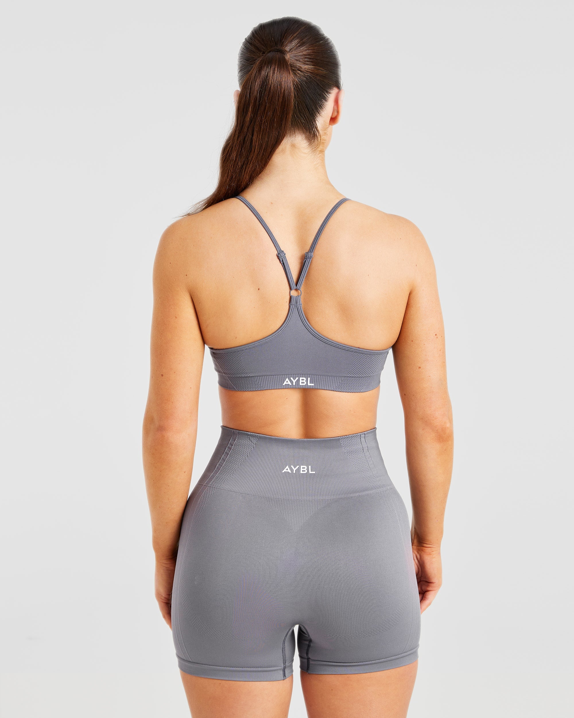 Balance V3 Sports Bra Senza Cuciture a Spalline - Grigio Carbone