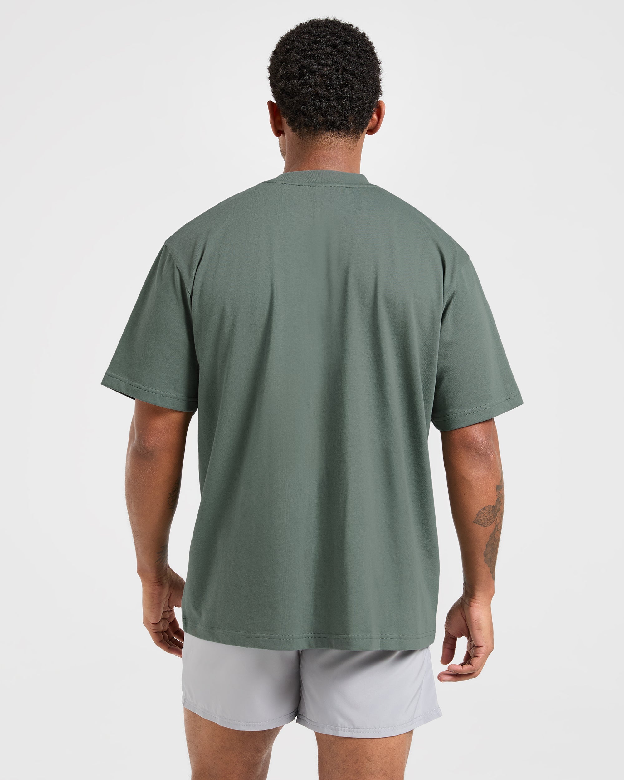 Lift Club T-Shirt Oversized - Sage Vintage