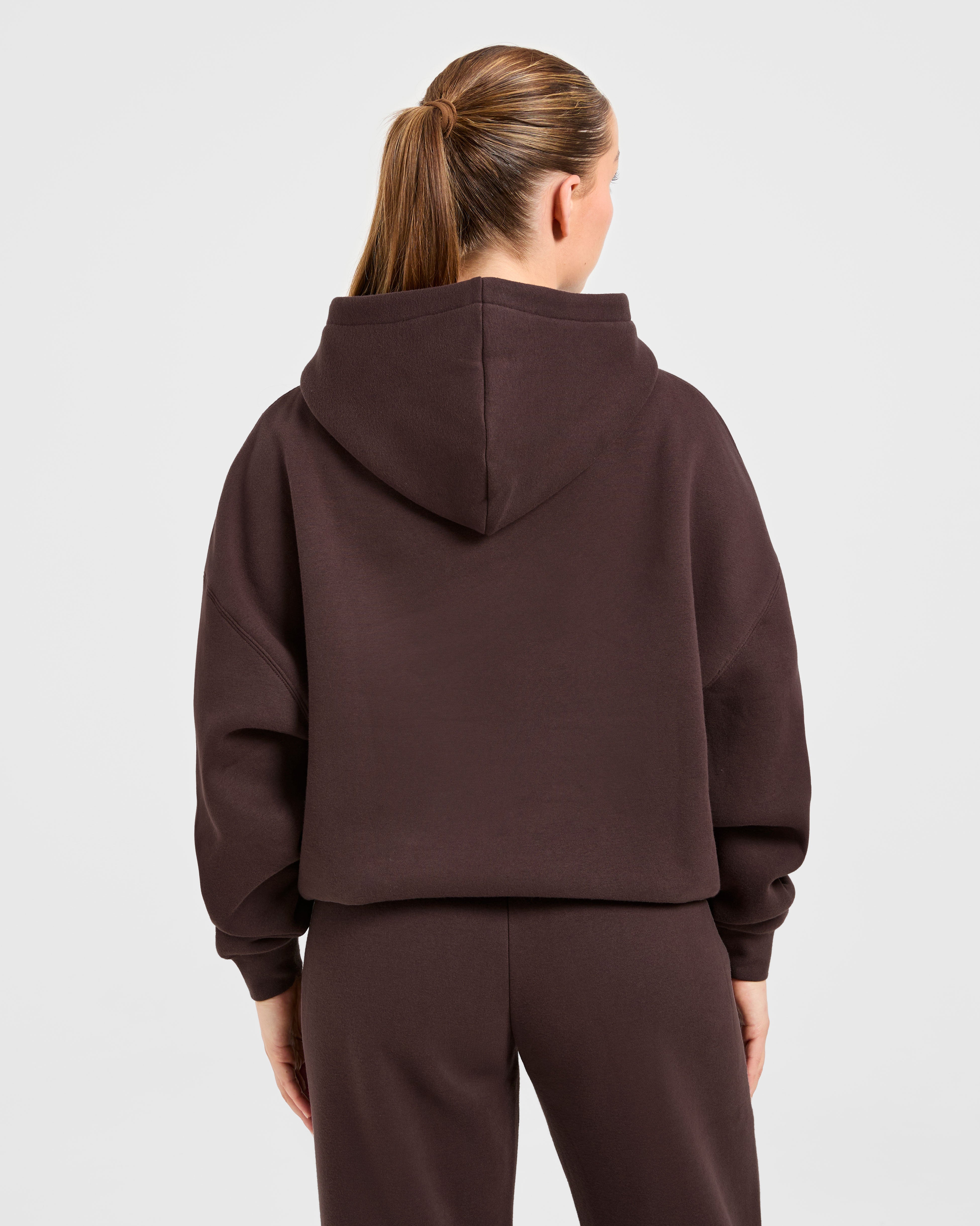Felpa Oversized Varsity 2.0 - Cacao Marrone