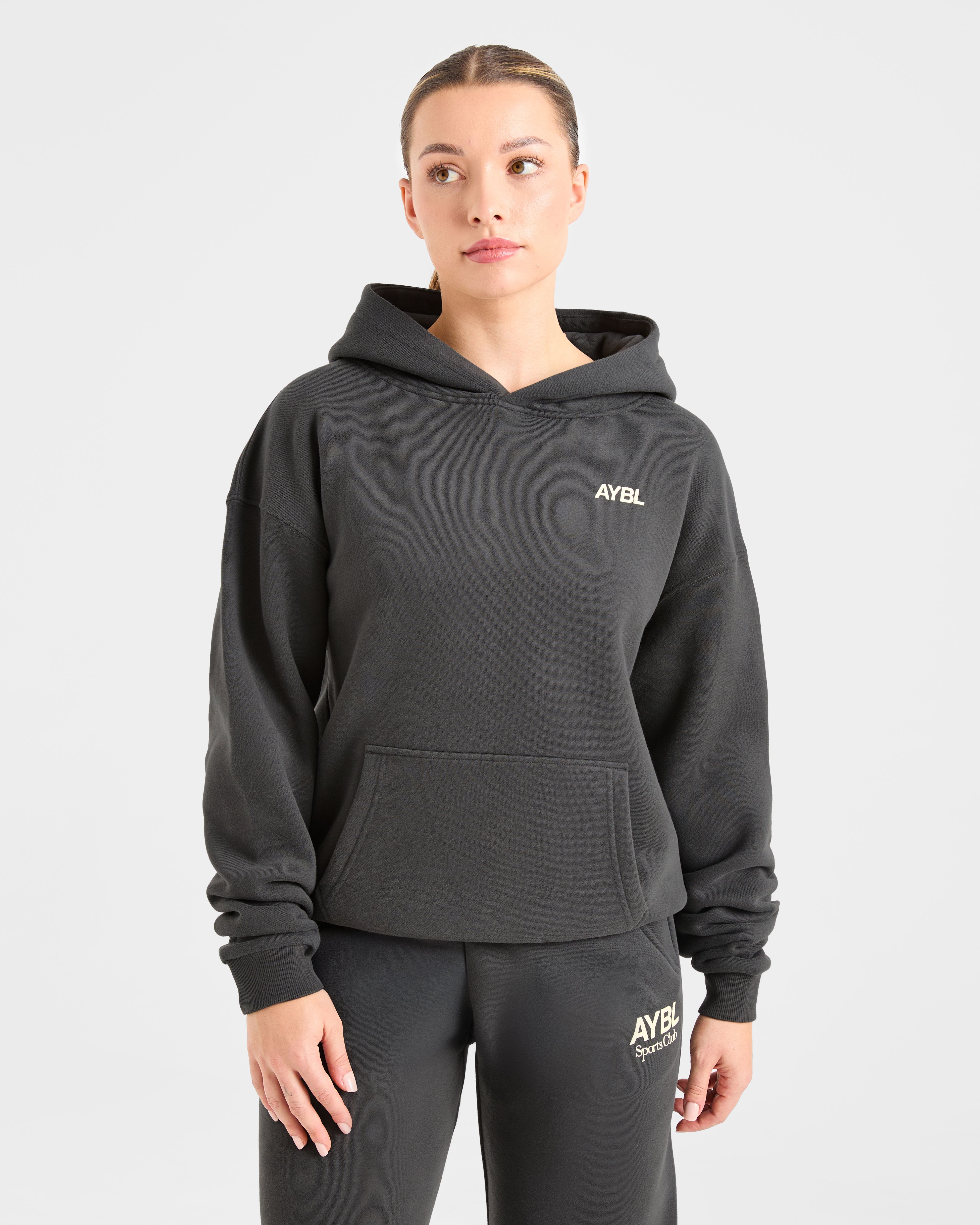 AYBL Sports Club Felpa Oversized - Grigio/Giallo