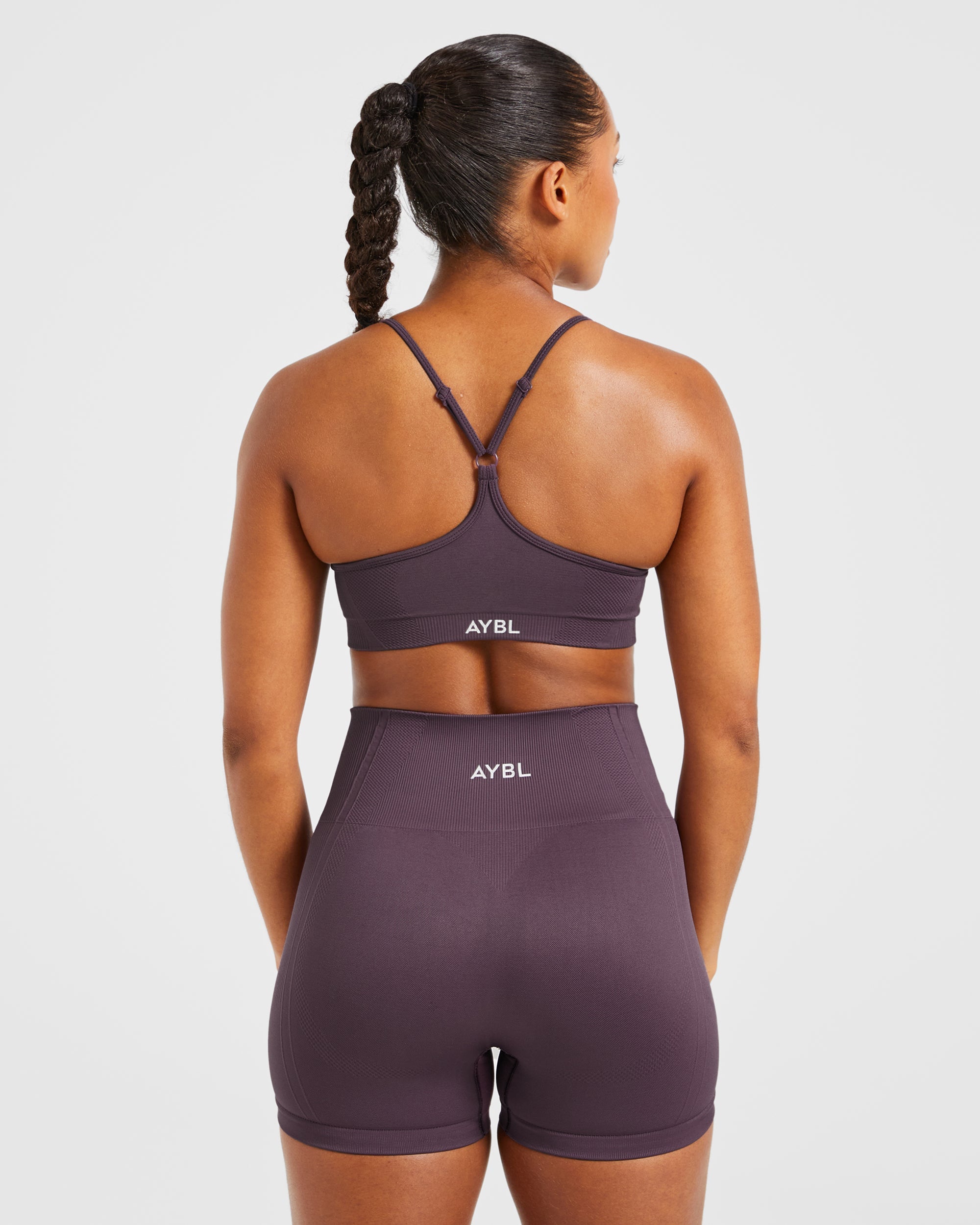 Sports Bra Senza Cuciture con Spalline Balance V3 - Viola