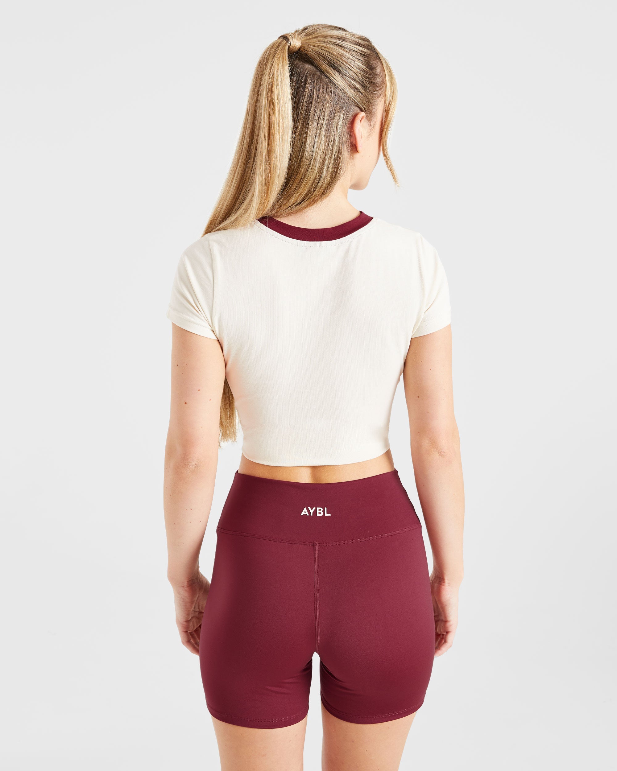 Courtside Baby Tee - Bianco Avorio