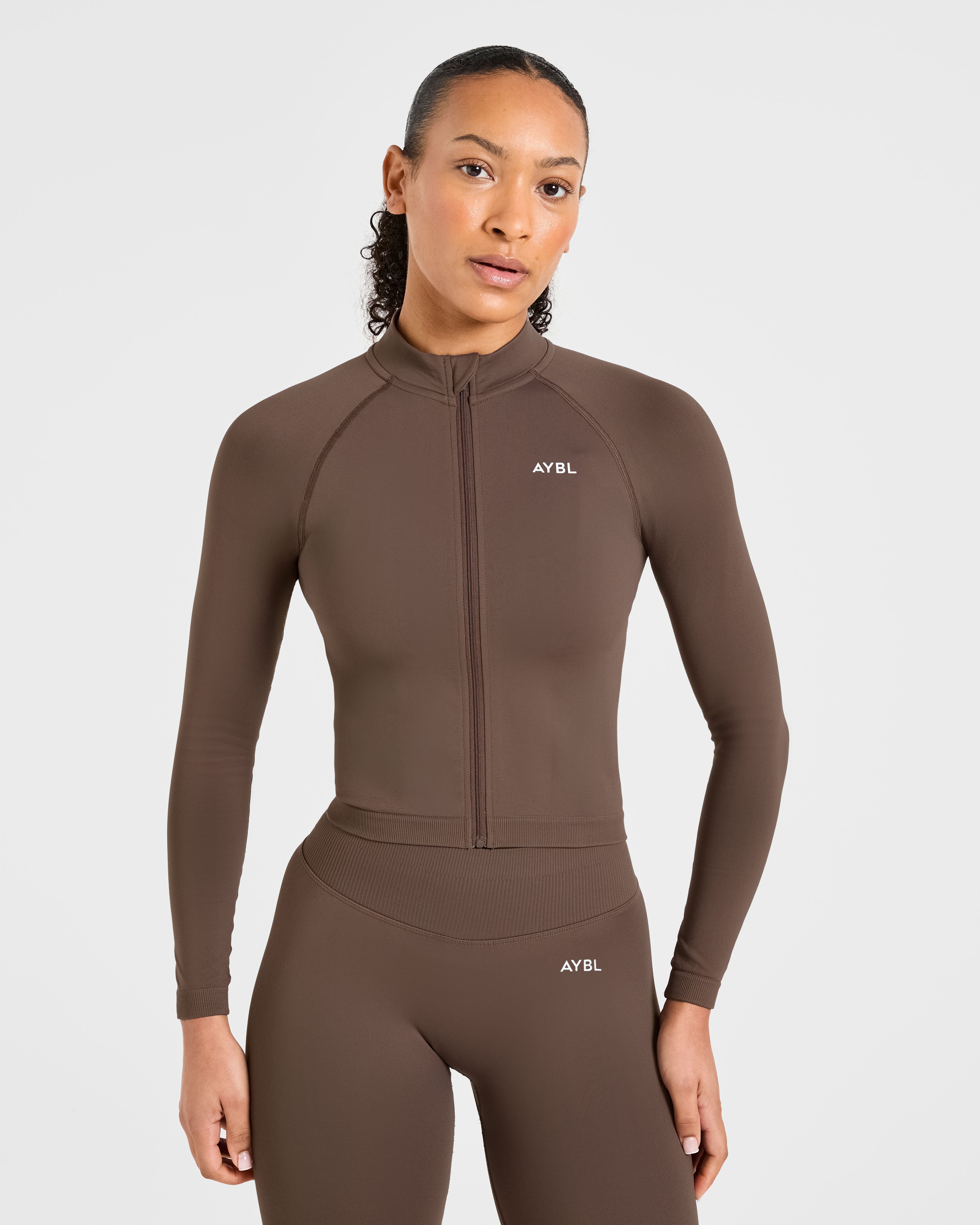 Giubbotto Enhance Seamless - Marrone