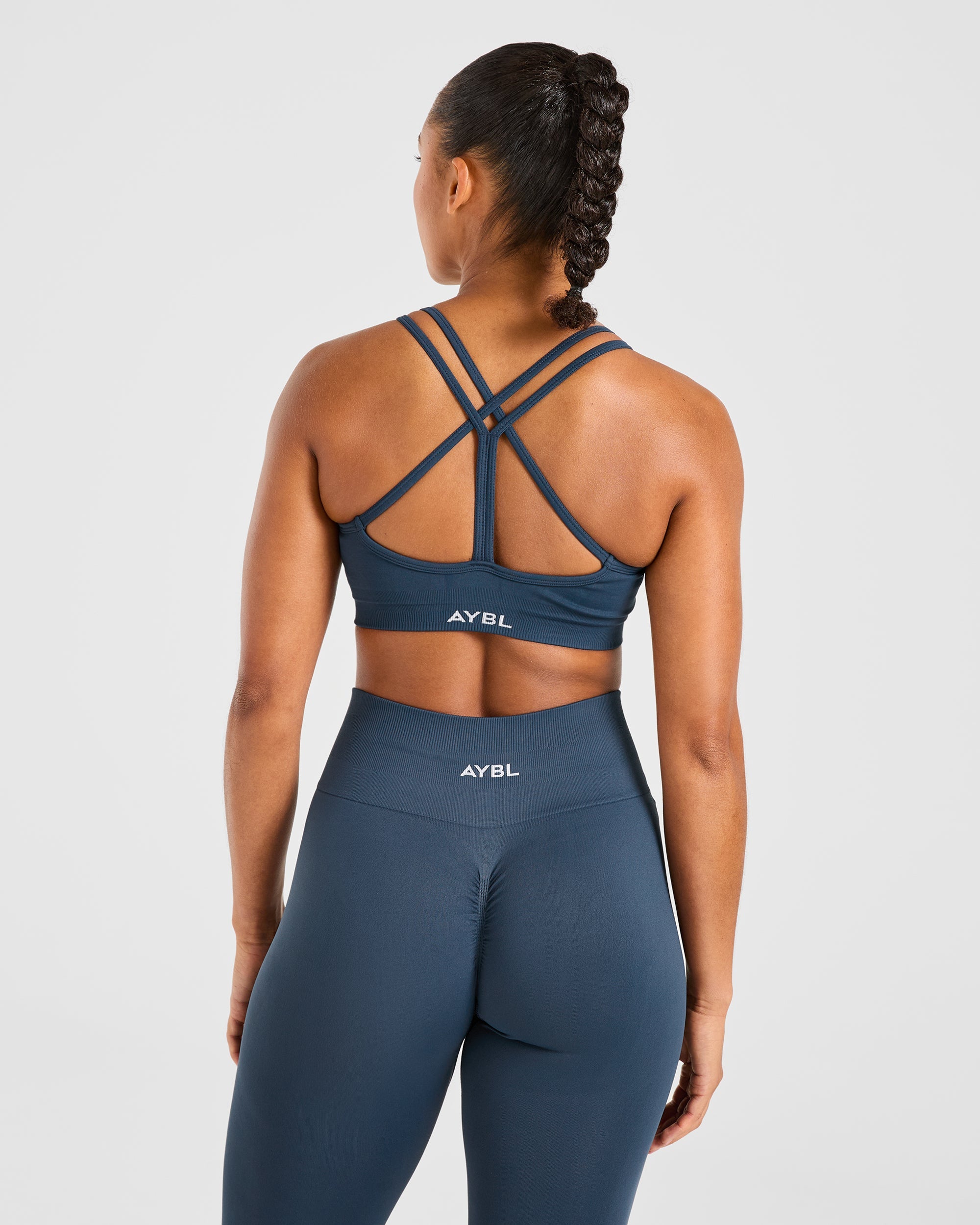 Sports Bra Senza Cuciture Power - Teal Oceano