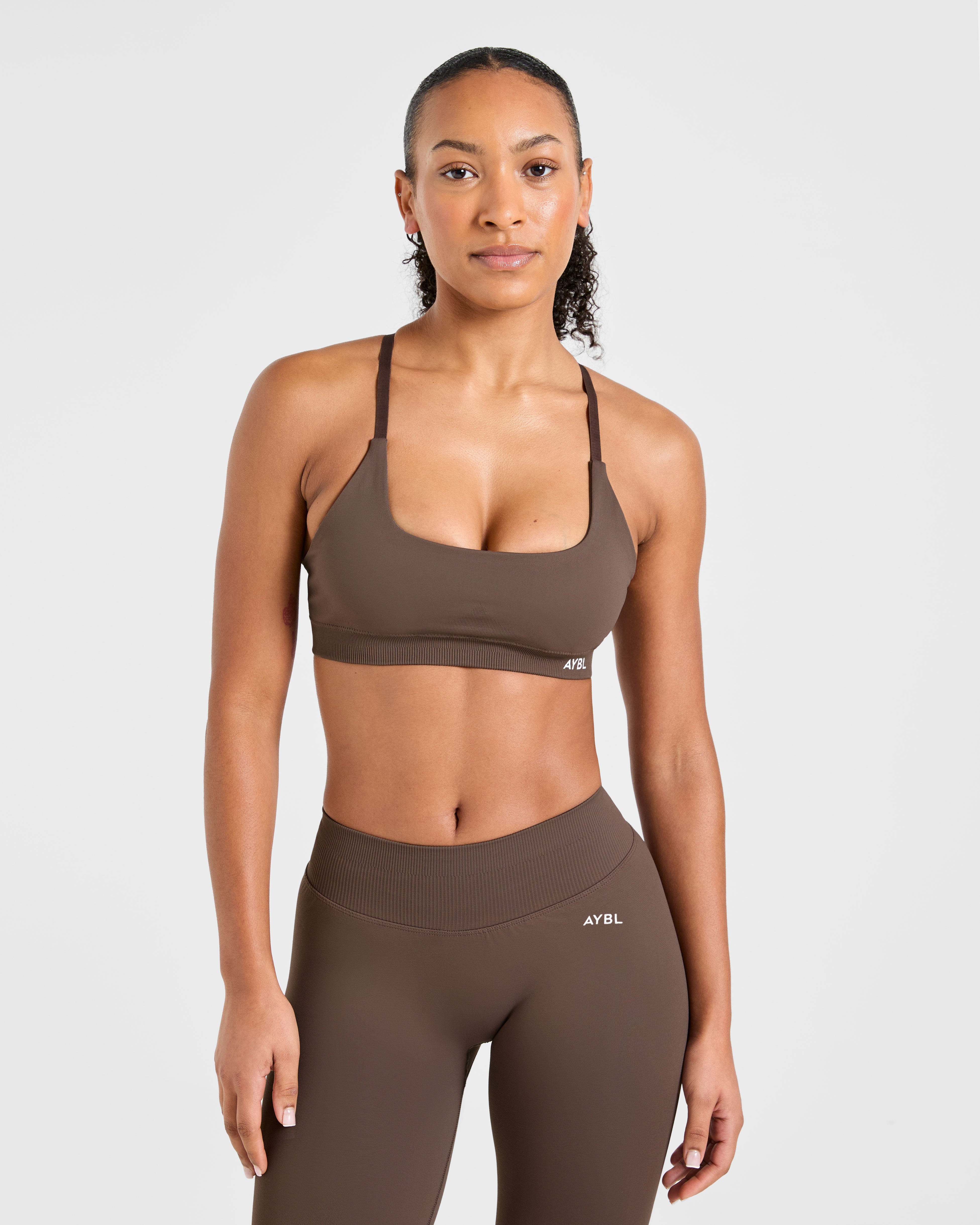 Sports Bra Senza Cuciture Enhance - Marrone