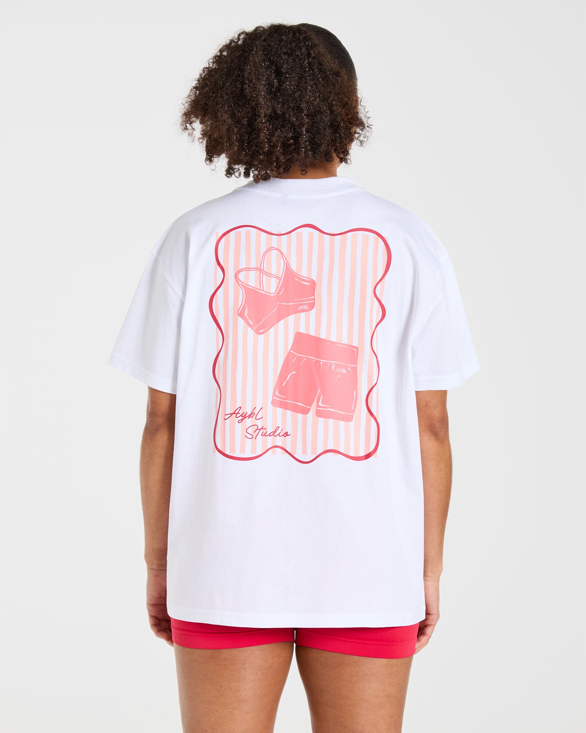 AYBL Studio T-Shirt Oversized - Bianco