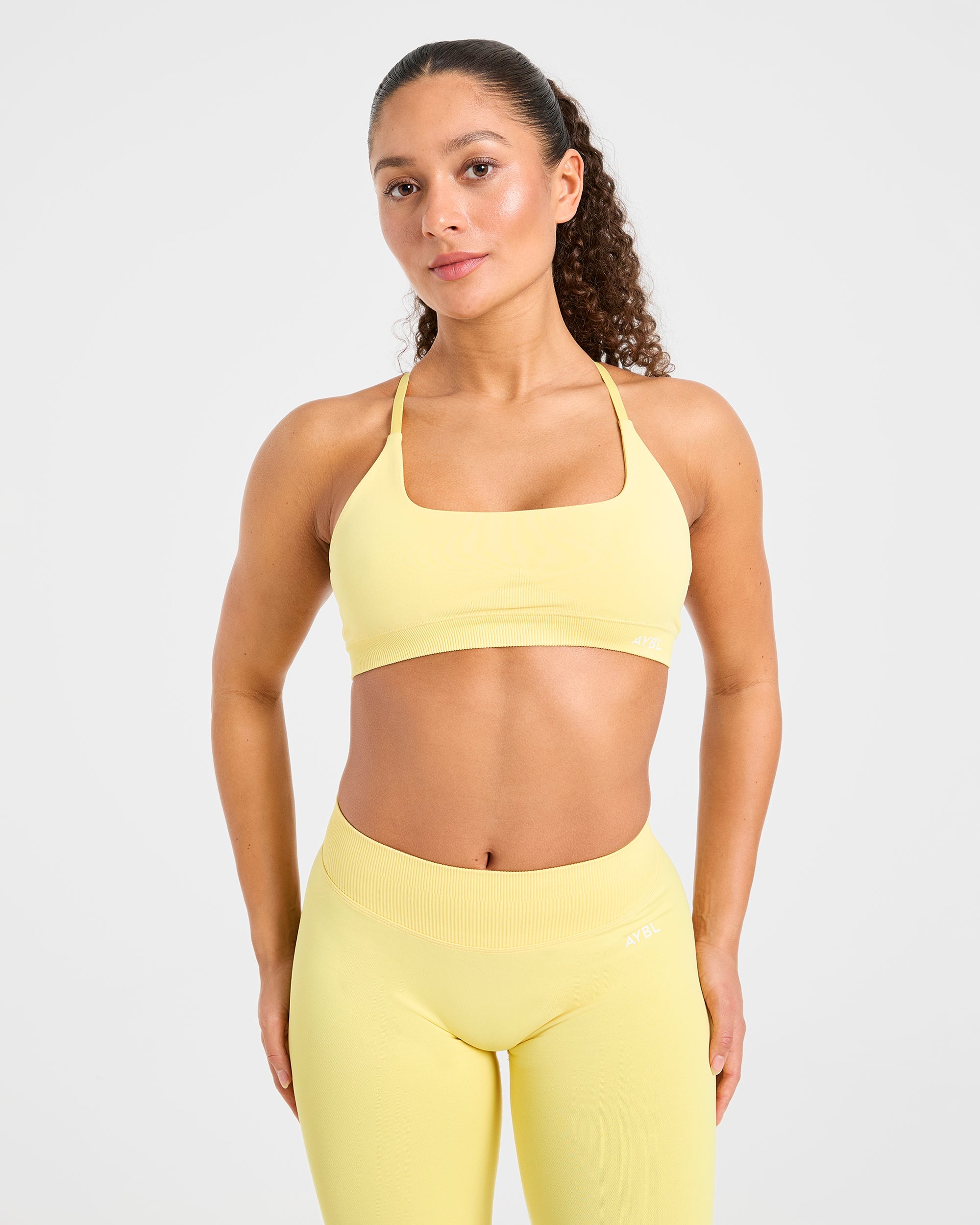 Sports Bra Senza Cuciture Enhance - Giallo Brillante