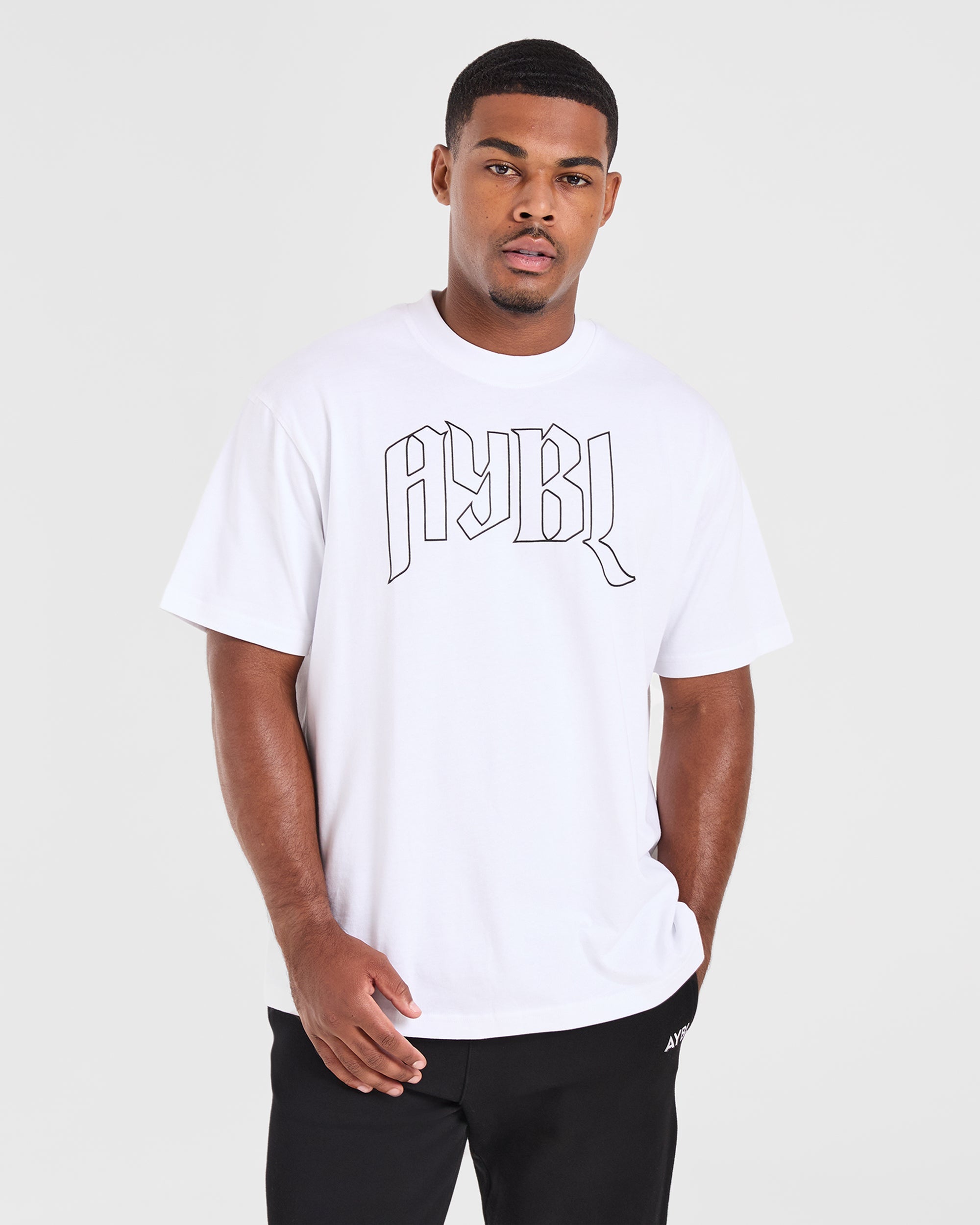 T-shirt Oversized Gotico - Bianco