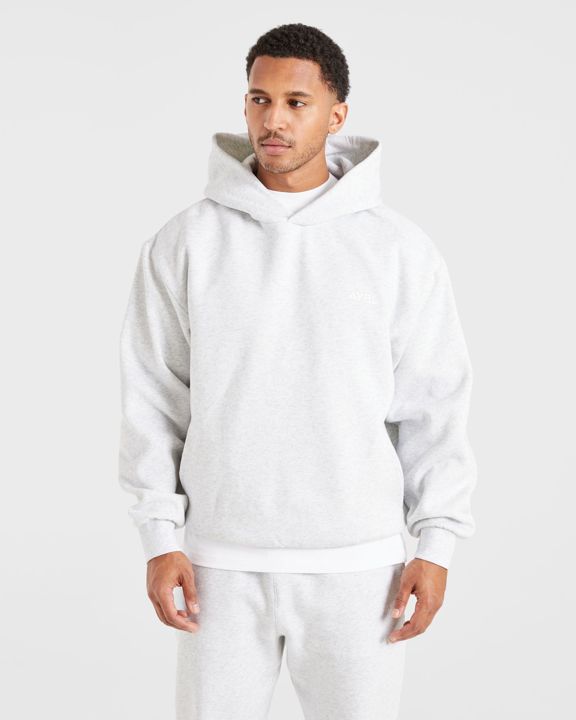 Essential Hoodie Oversized - Grigio Marl