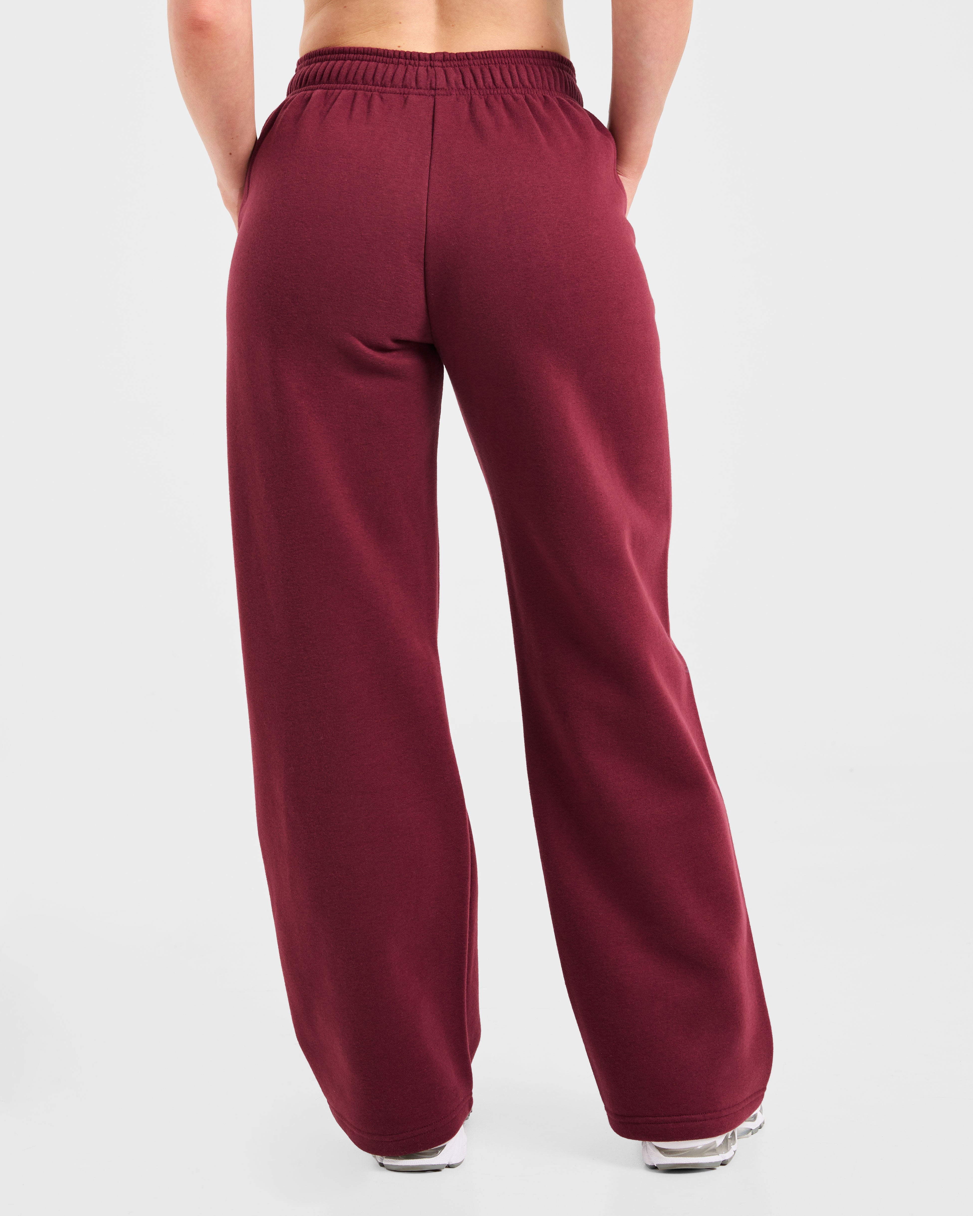 Jogger Varsity 2.0 a Gamba Dritta Oversized - Rosso Vino