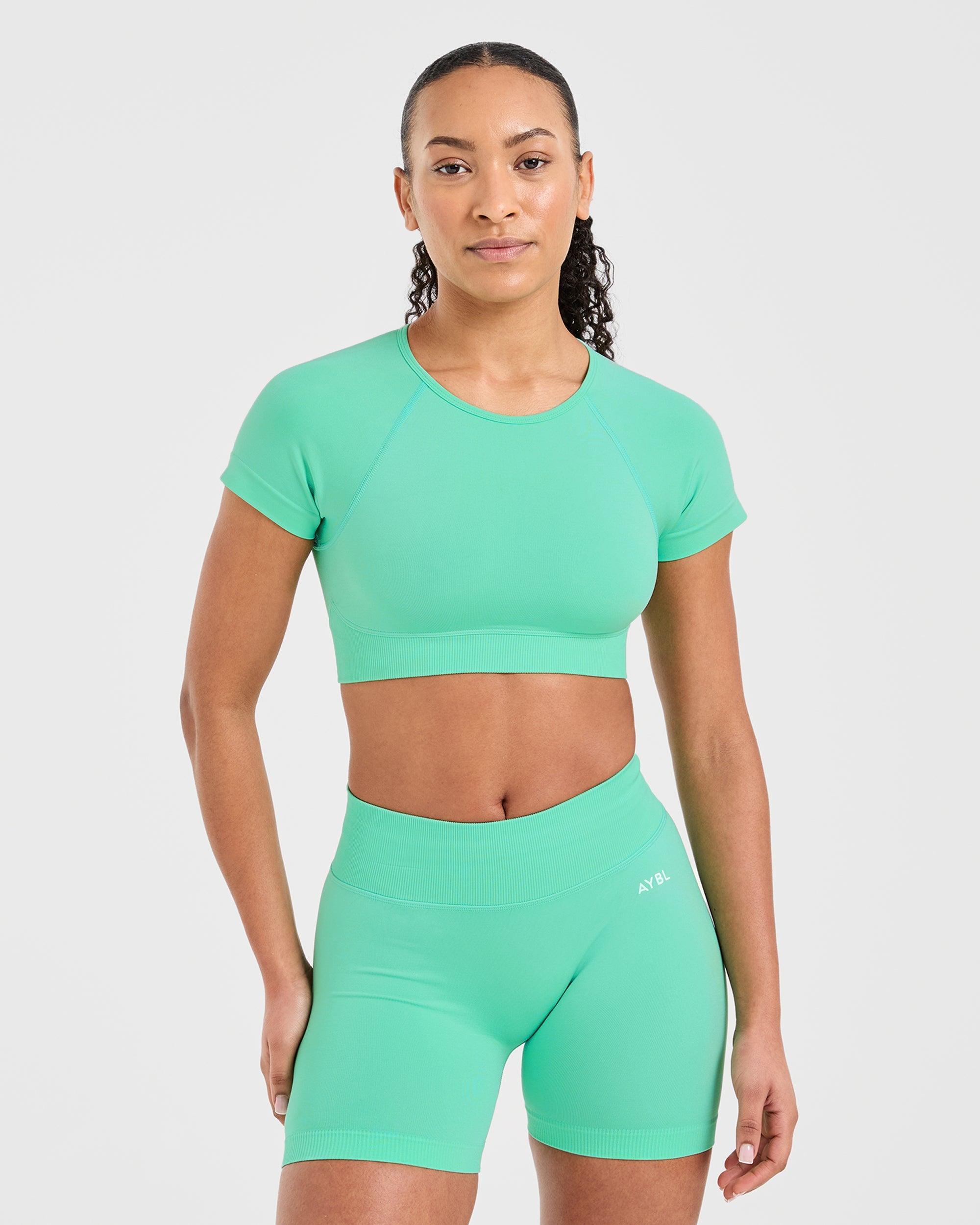 Adapt Crop Top Senza Cuciture - Mint Primavera