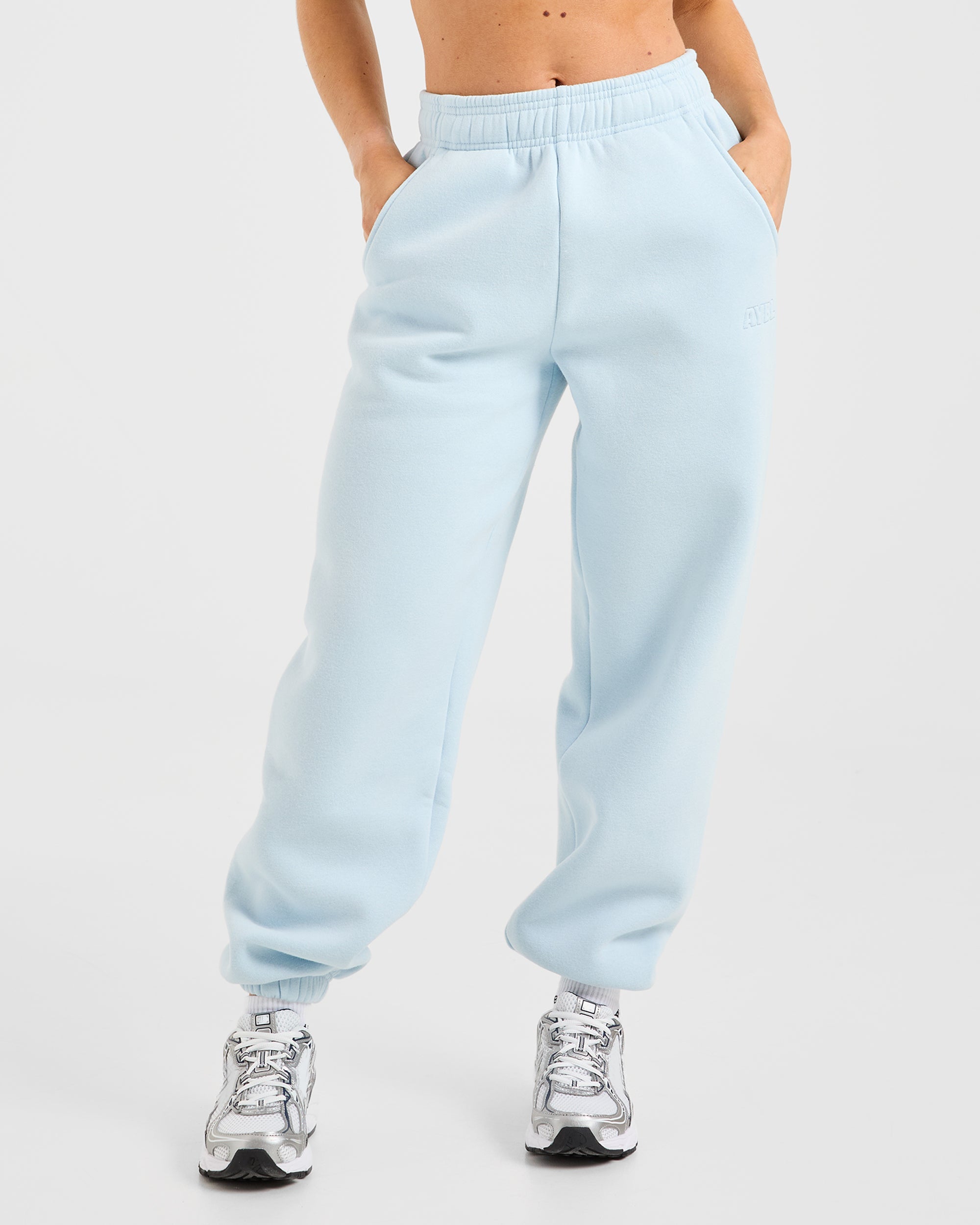 Ginocchiale Classico in Felpa Oversized - Azzurro Pastello