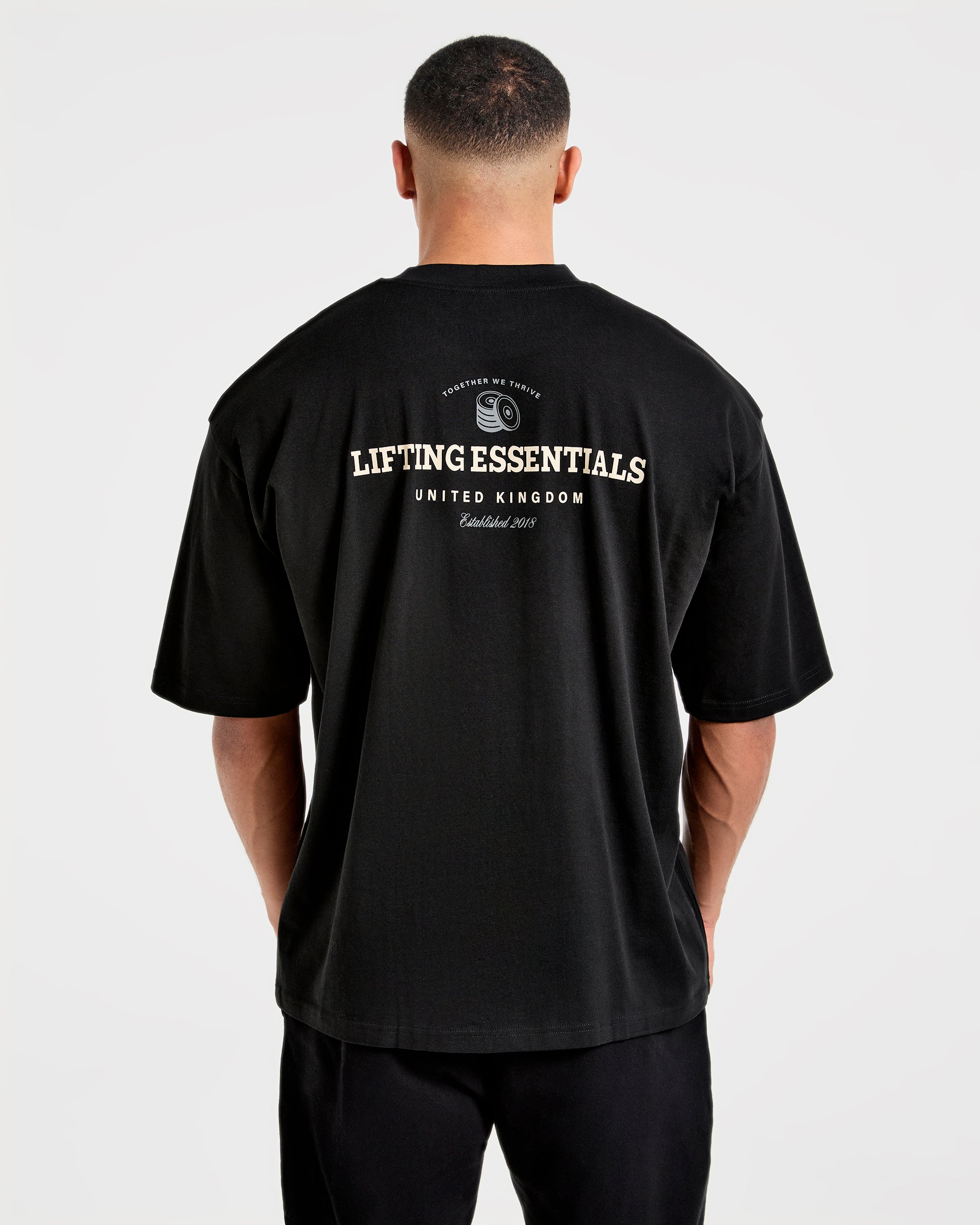 Apex Lifting Essentials T-Shirt Oversize - Nero/Cream