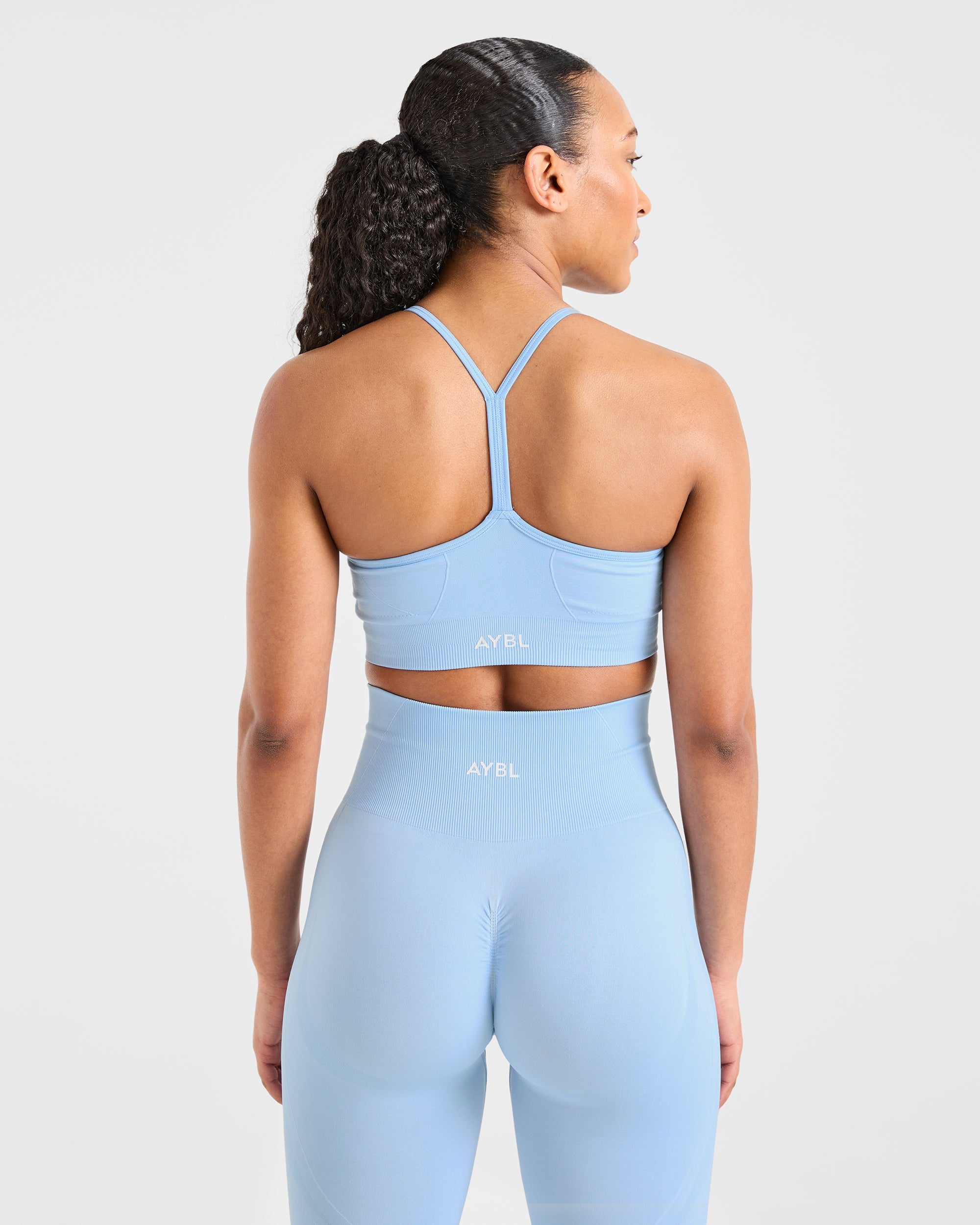 Empower Sports Bra Senza Cuciture - Azzurro Cielo