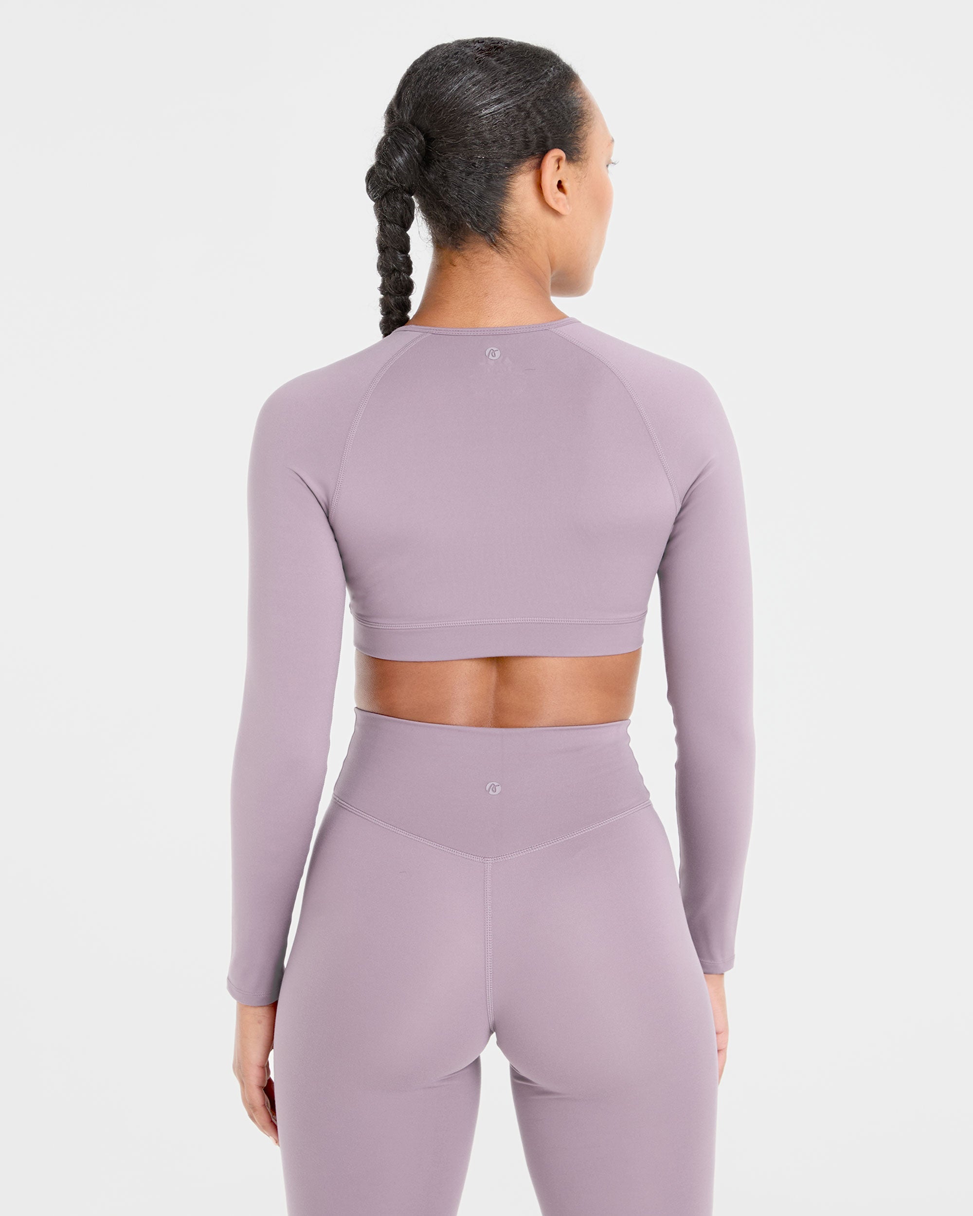 Top Corto a Maniche Lunghe Fondamentale - Mauve Porpora