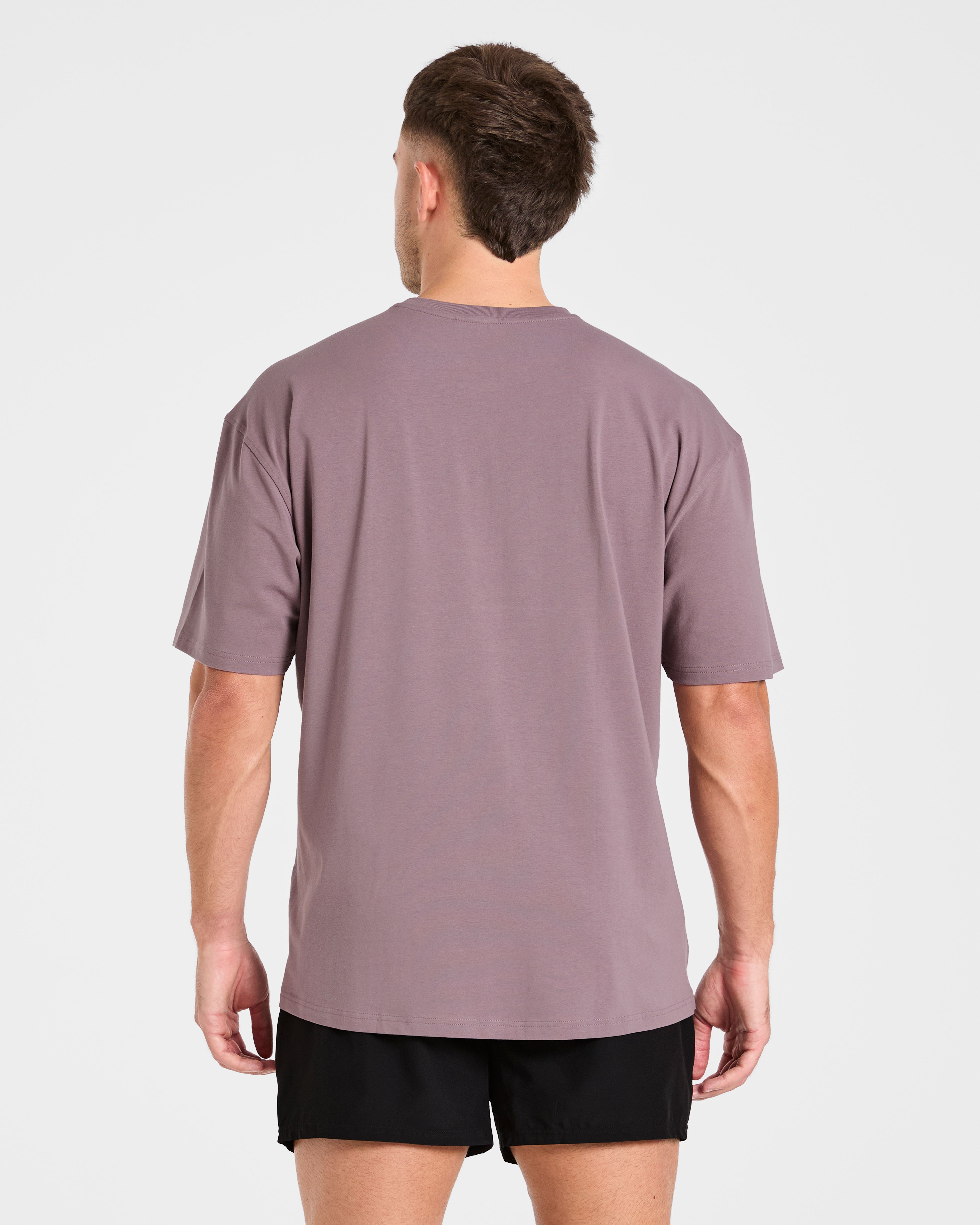 T-shirt Oversized Force - Viola Scuro