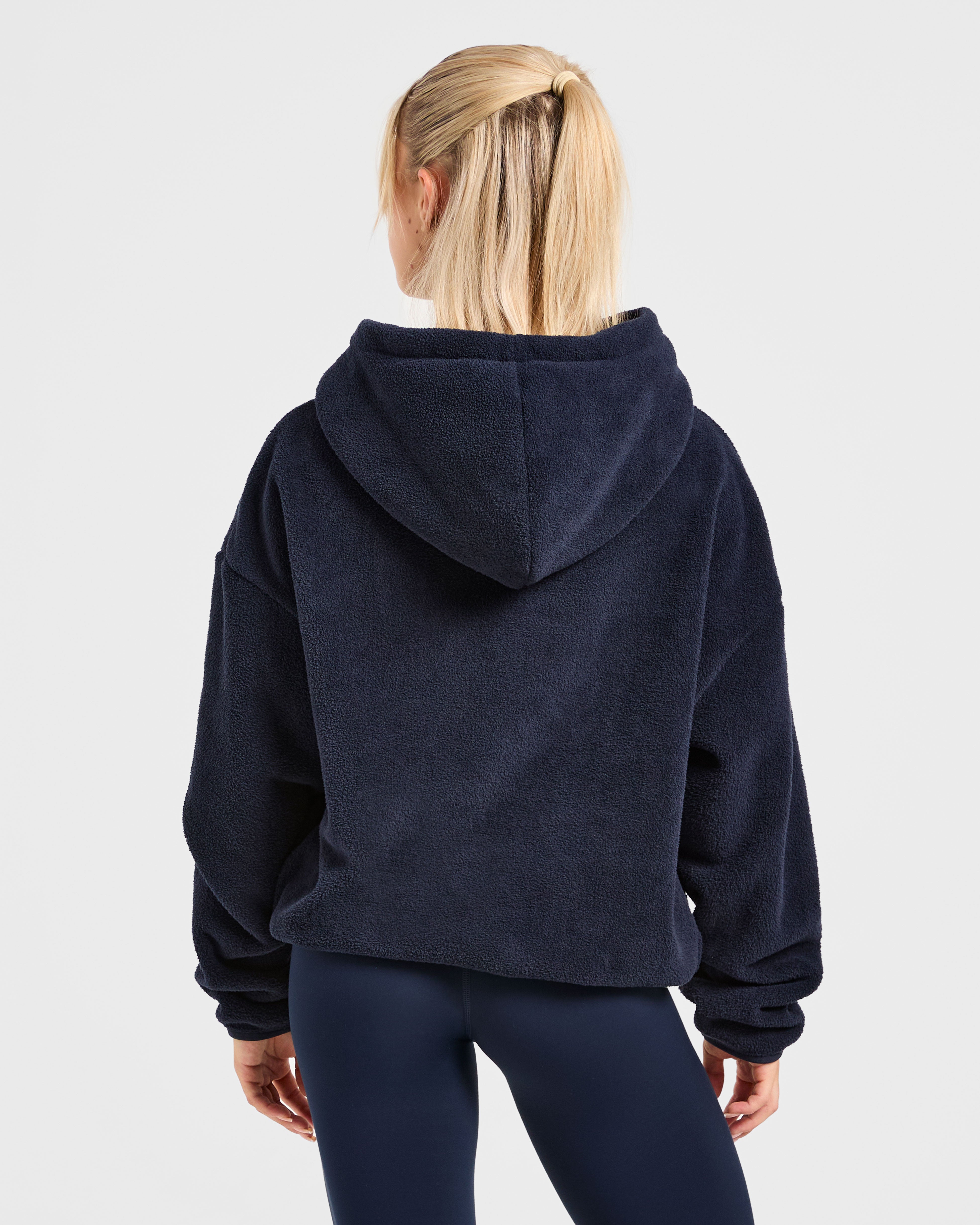 AYBL Sports Felpa Oversized con Cappuccio - Blu Navy