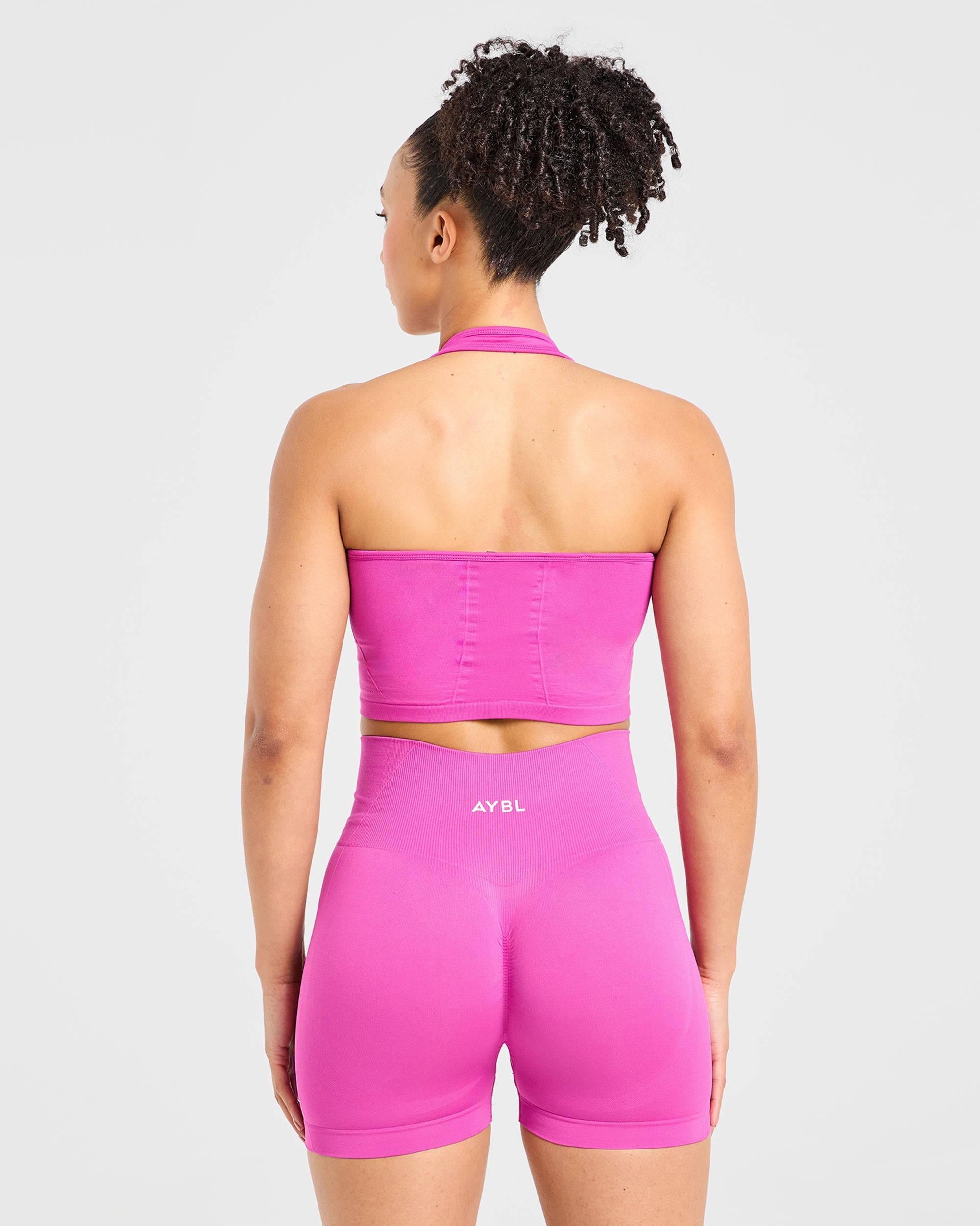 Top Corto Senza Sfumature con Cinturino - Magenta