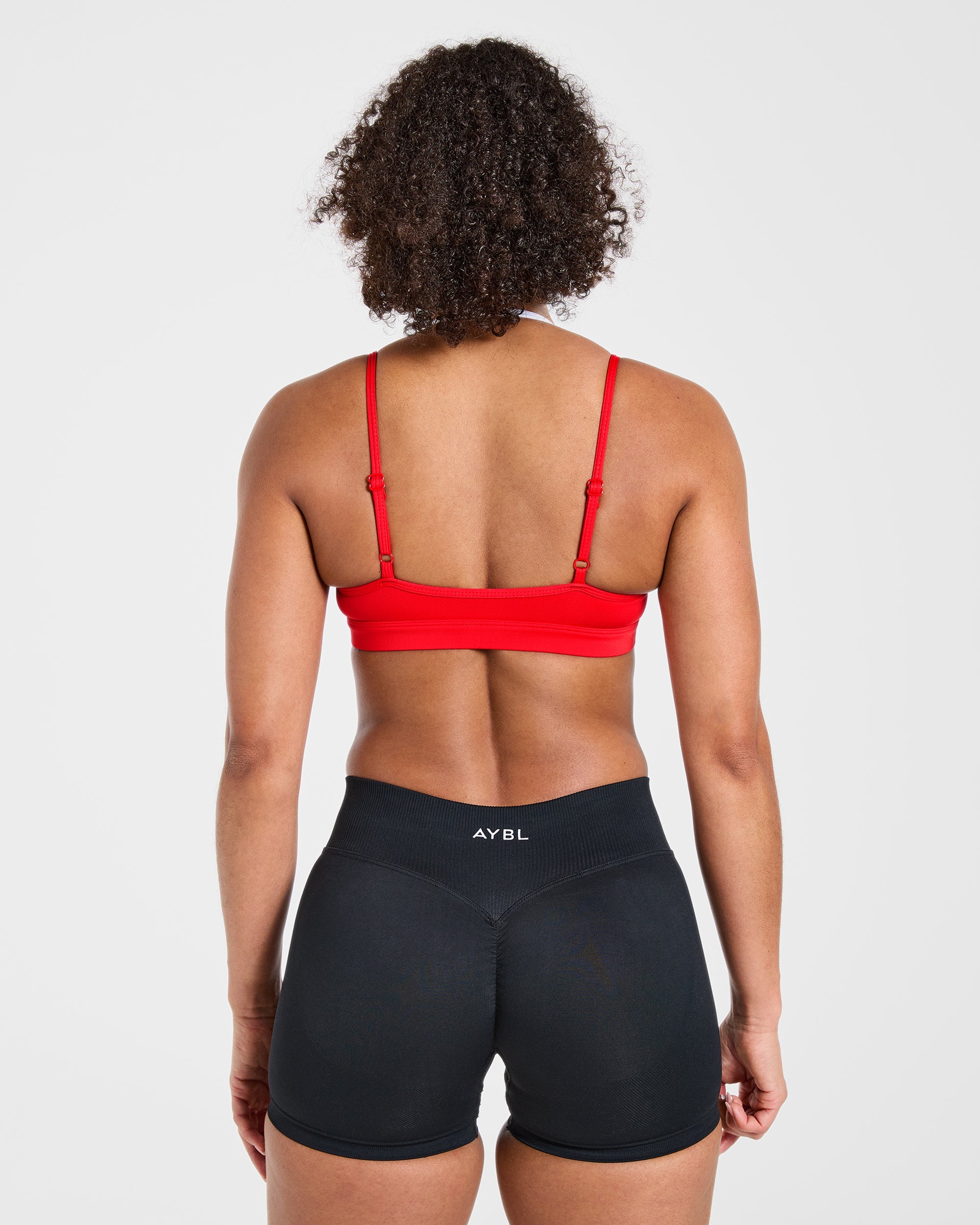 Sports Bra Doppio Strato Essenziale - Rosso Vivace