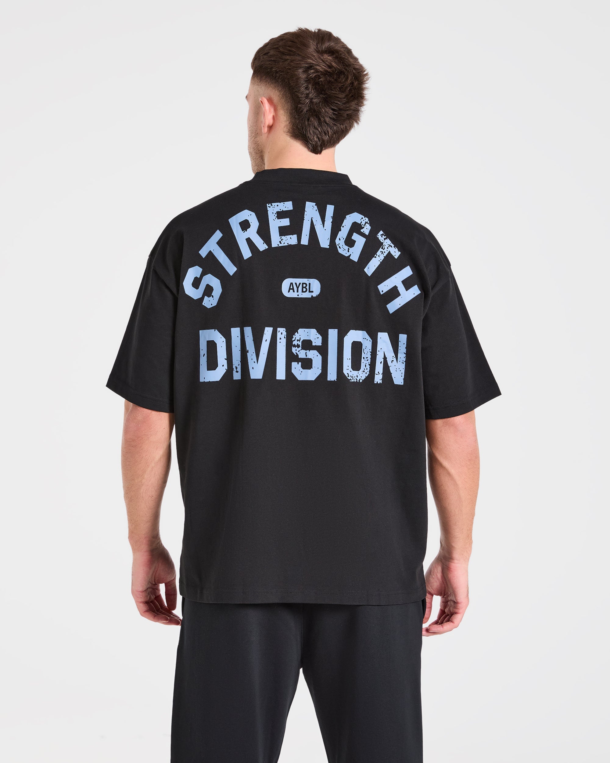 T-shirt Oversized Division della Forza - Nero/Blu