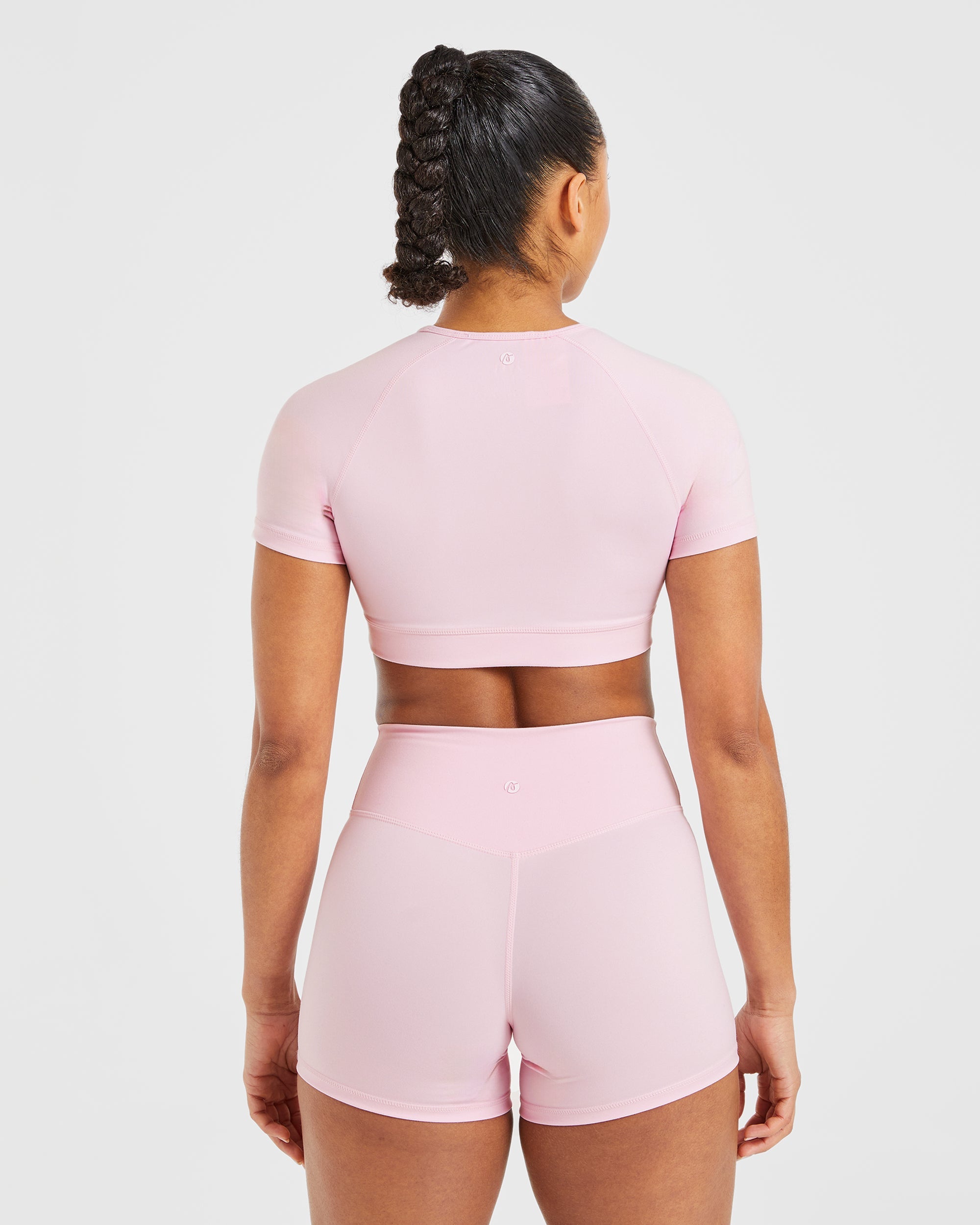 Crop Top Fondamentale - Rosa Pastello