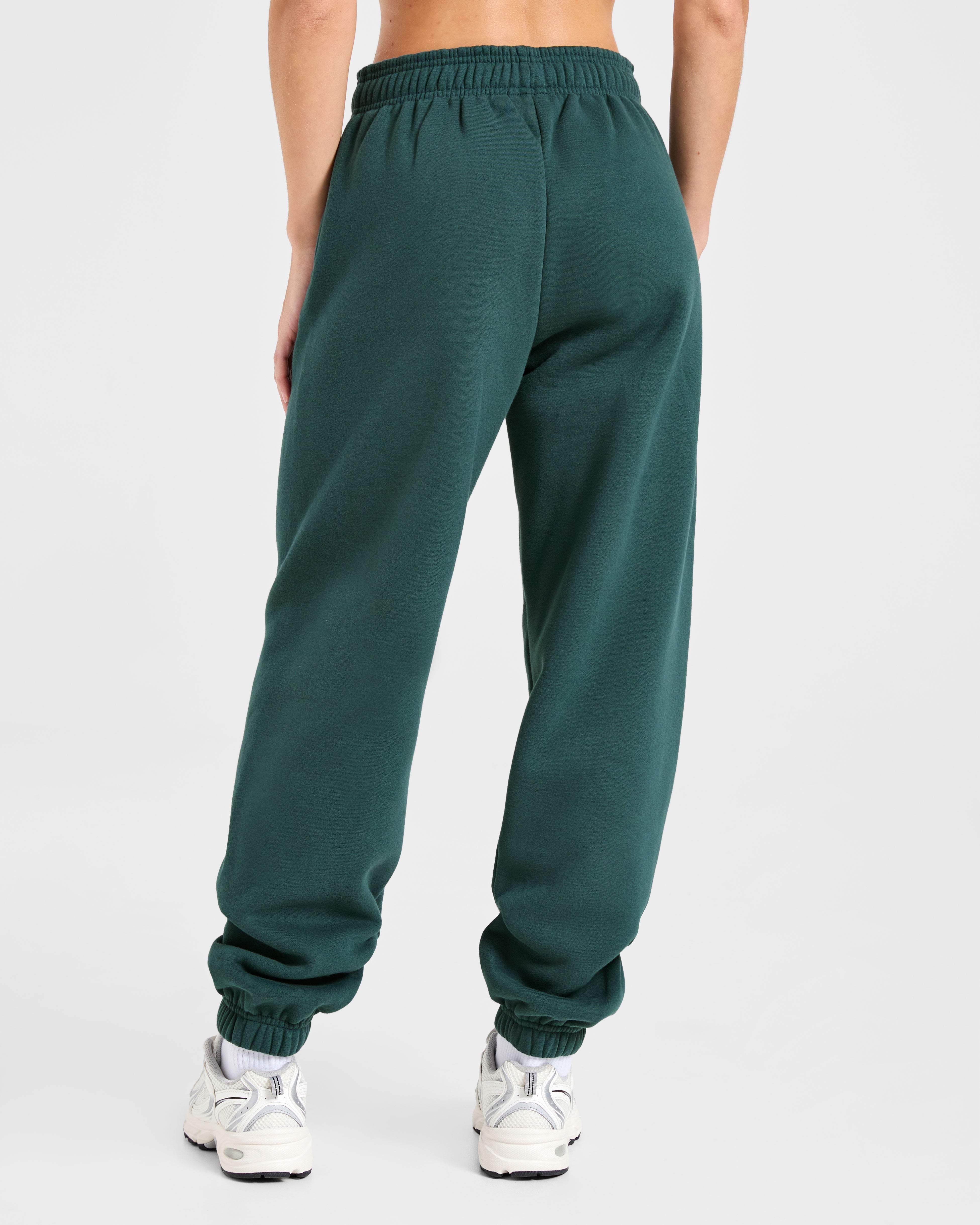 Pantaloncini Larghi Classici in Felpa - Verde Pino
