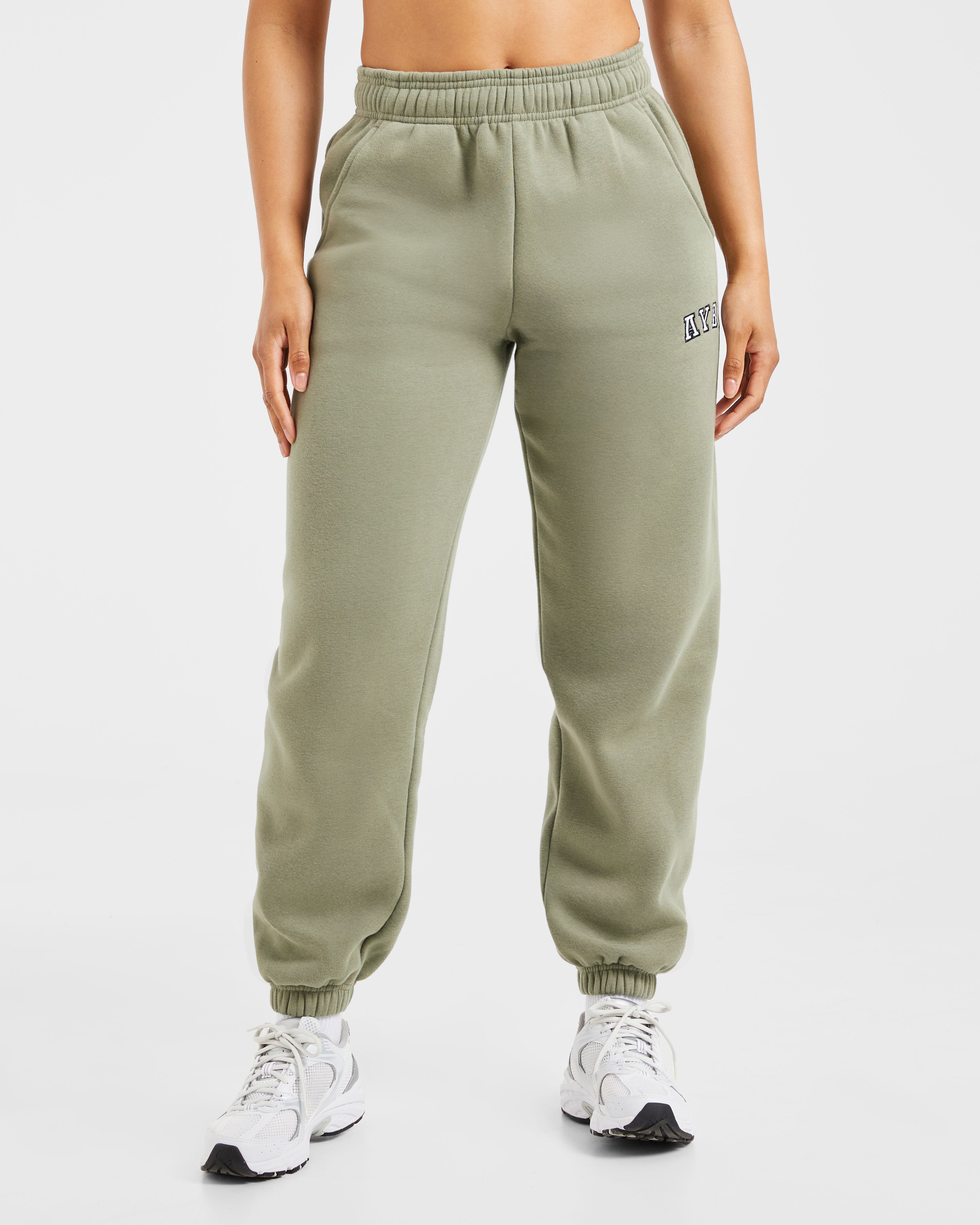Pantaloni Jogger Oversized Varsity 2.0 - Olive Tinto