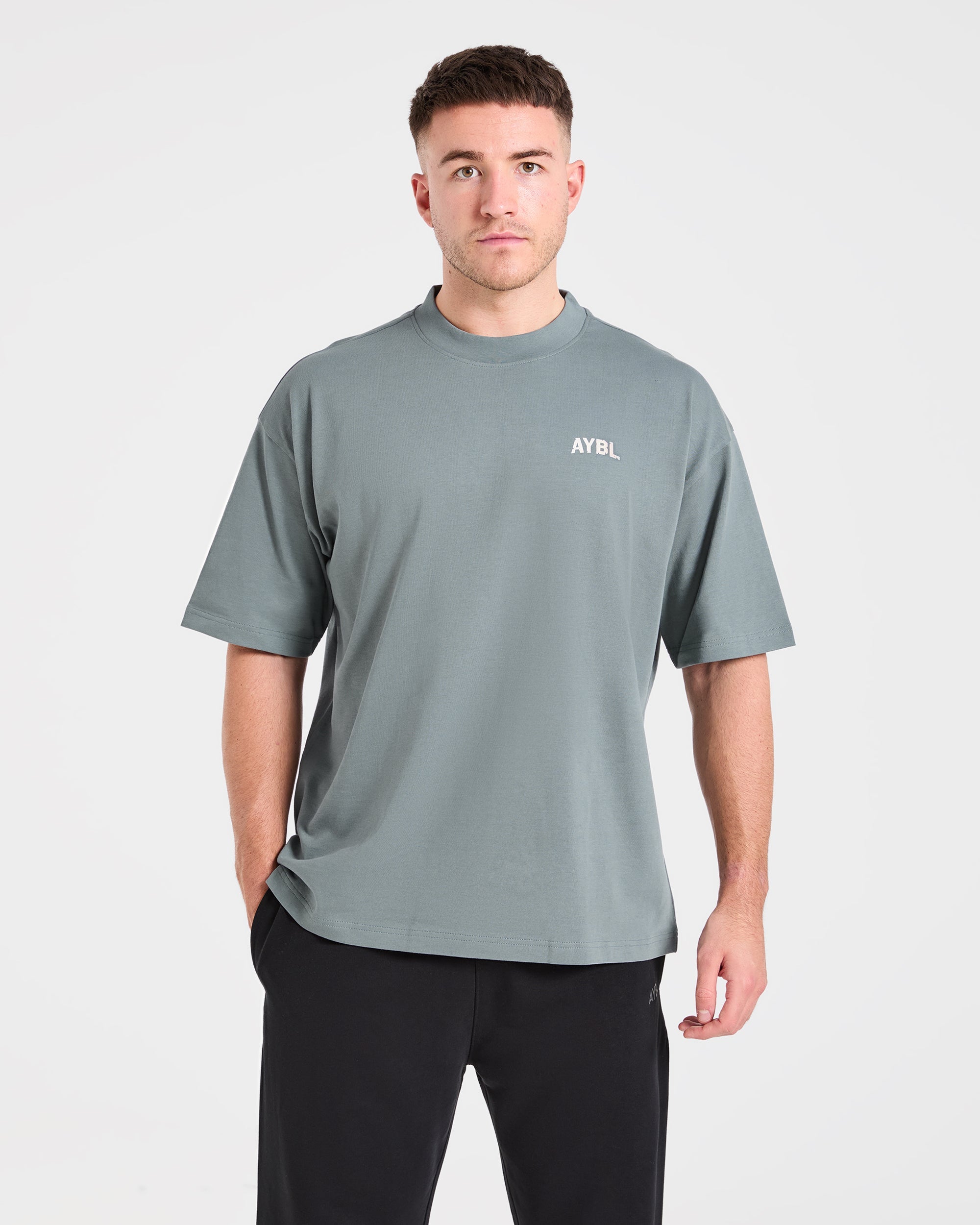 T-shirt Oversized Division della Forza - Slate Sage