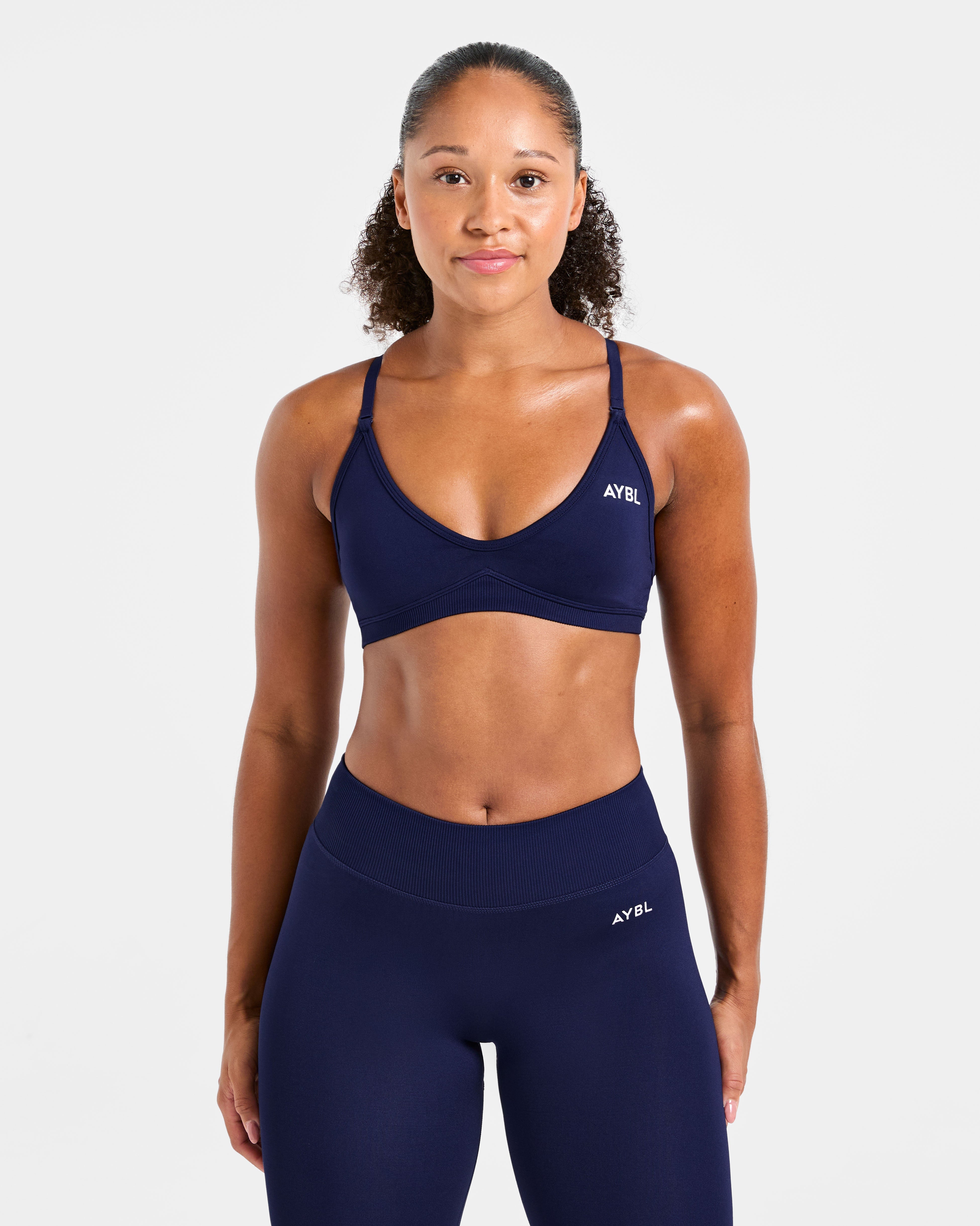 Adapt Sports Bra Senza Sostegno con Cinturino - Navy Profondo