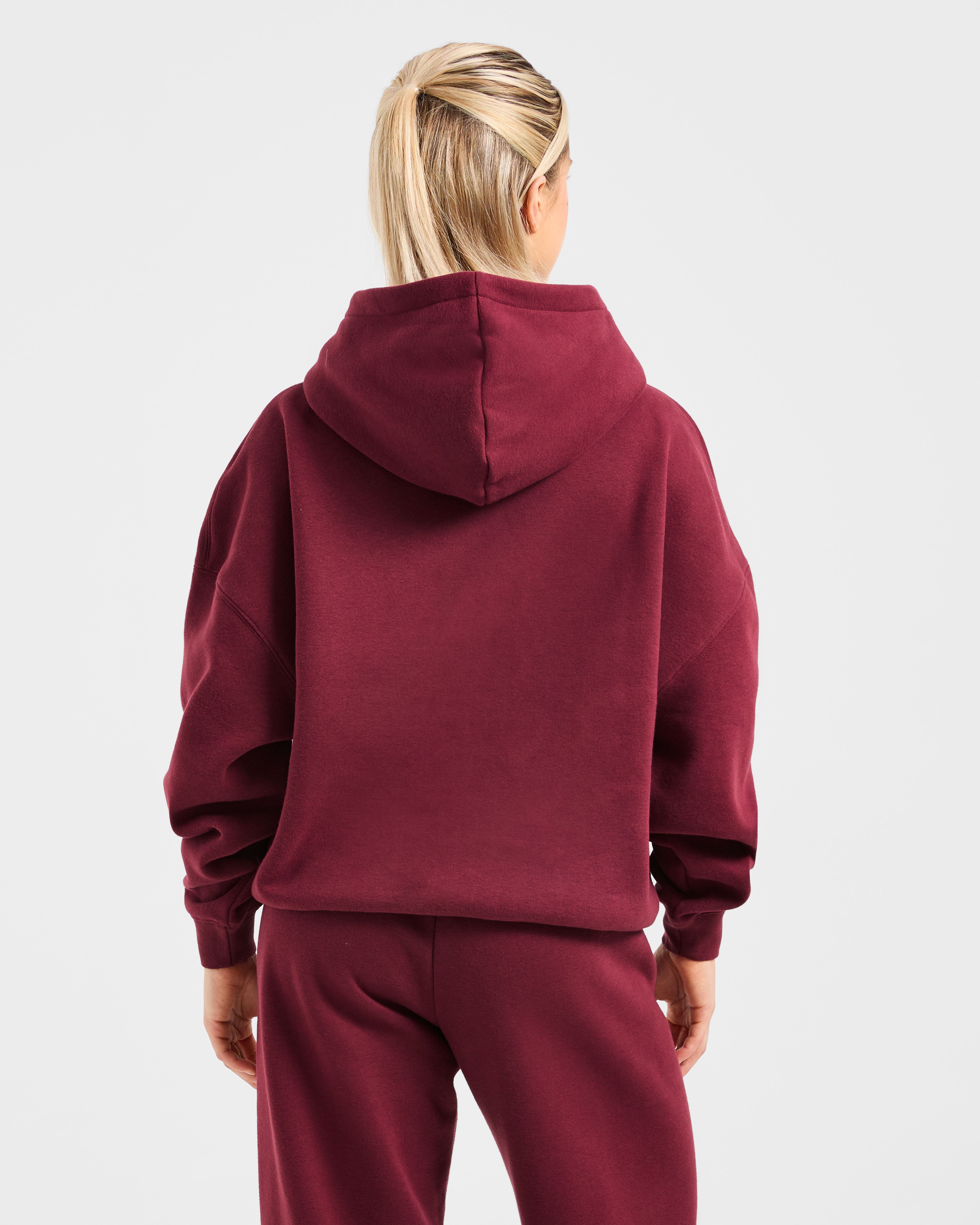 Varsity 2.0 Felpa Oversized - Rosso Vino