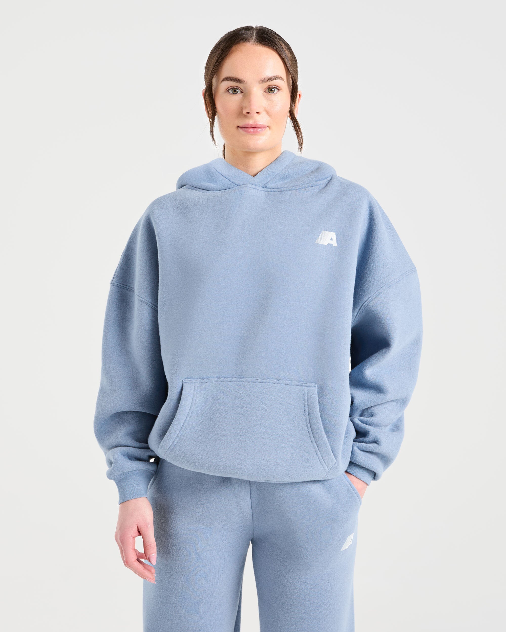 Felpe Oversized Retro Athletics - Blu Vintage