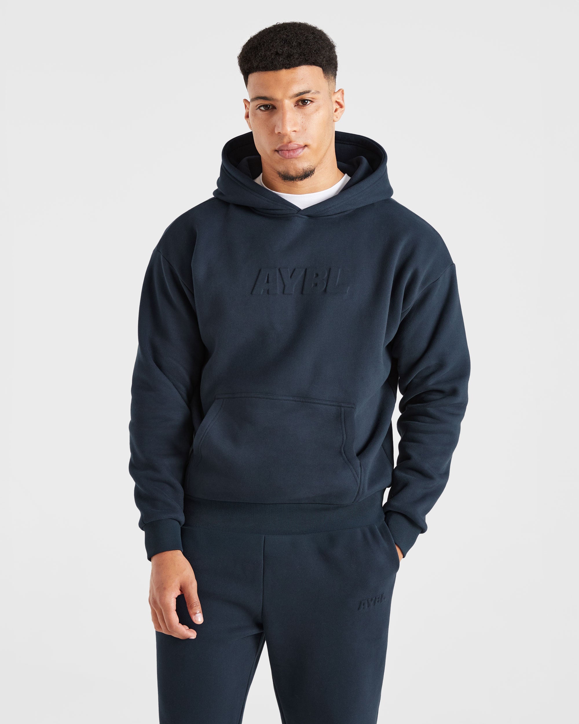 Felpa con Cappuccio Incisa - Blu Navy
